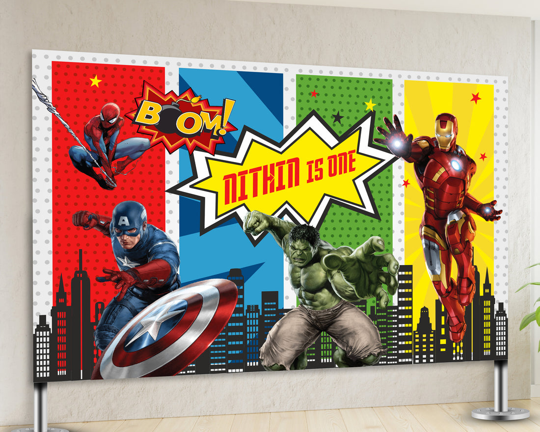 Avengers Theme Backdrop