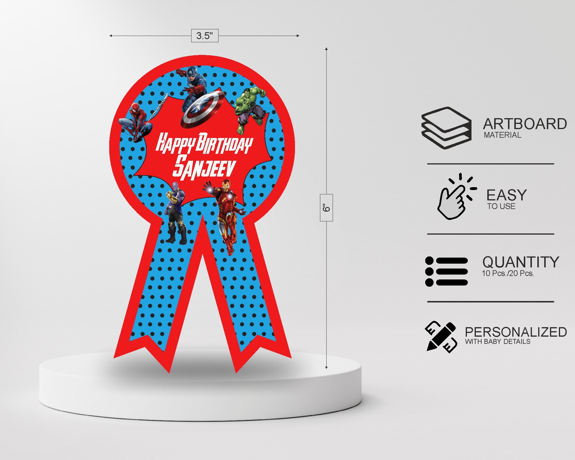 Avengers Theme Badges