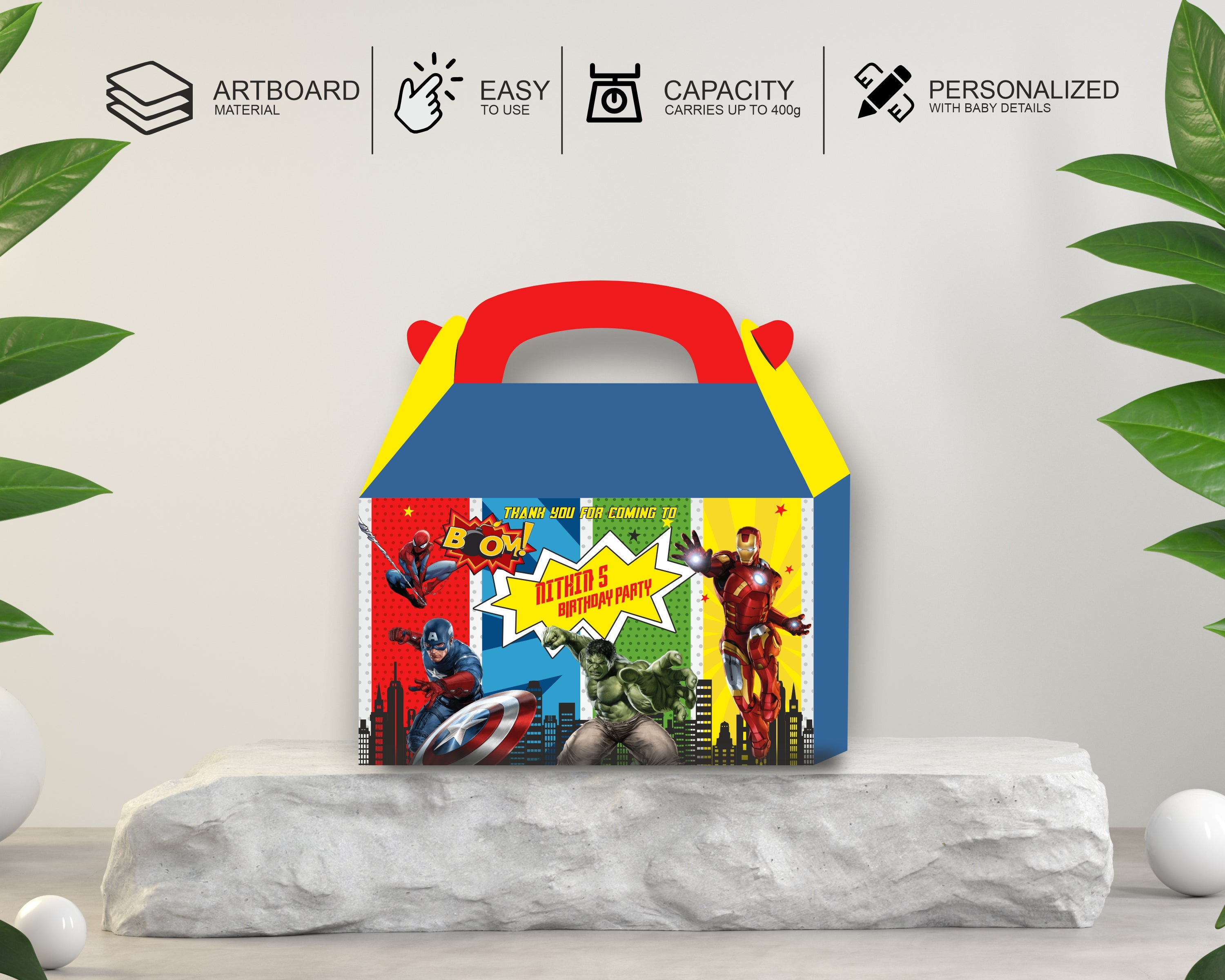 Avengers Theme Goodie Return Gift Boxes