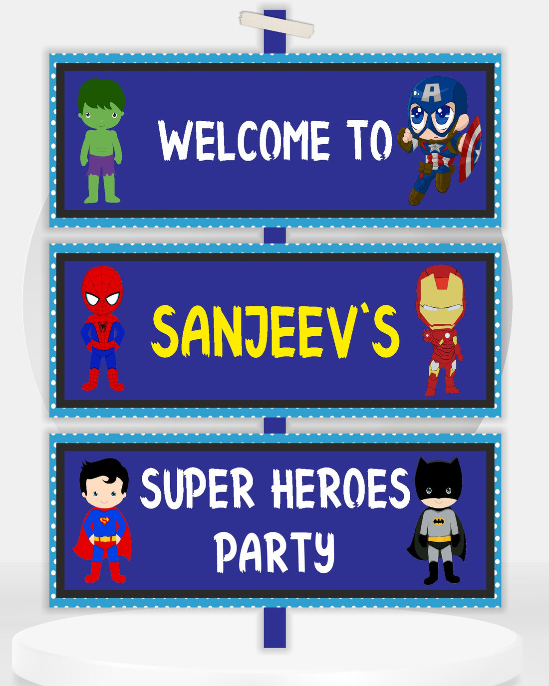 Avengers Theme Door Poster