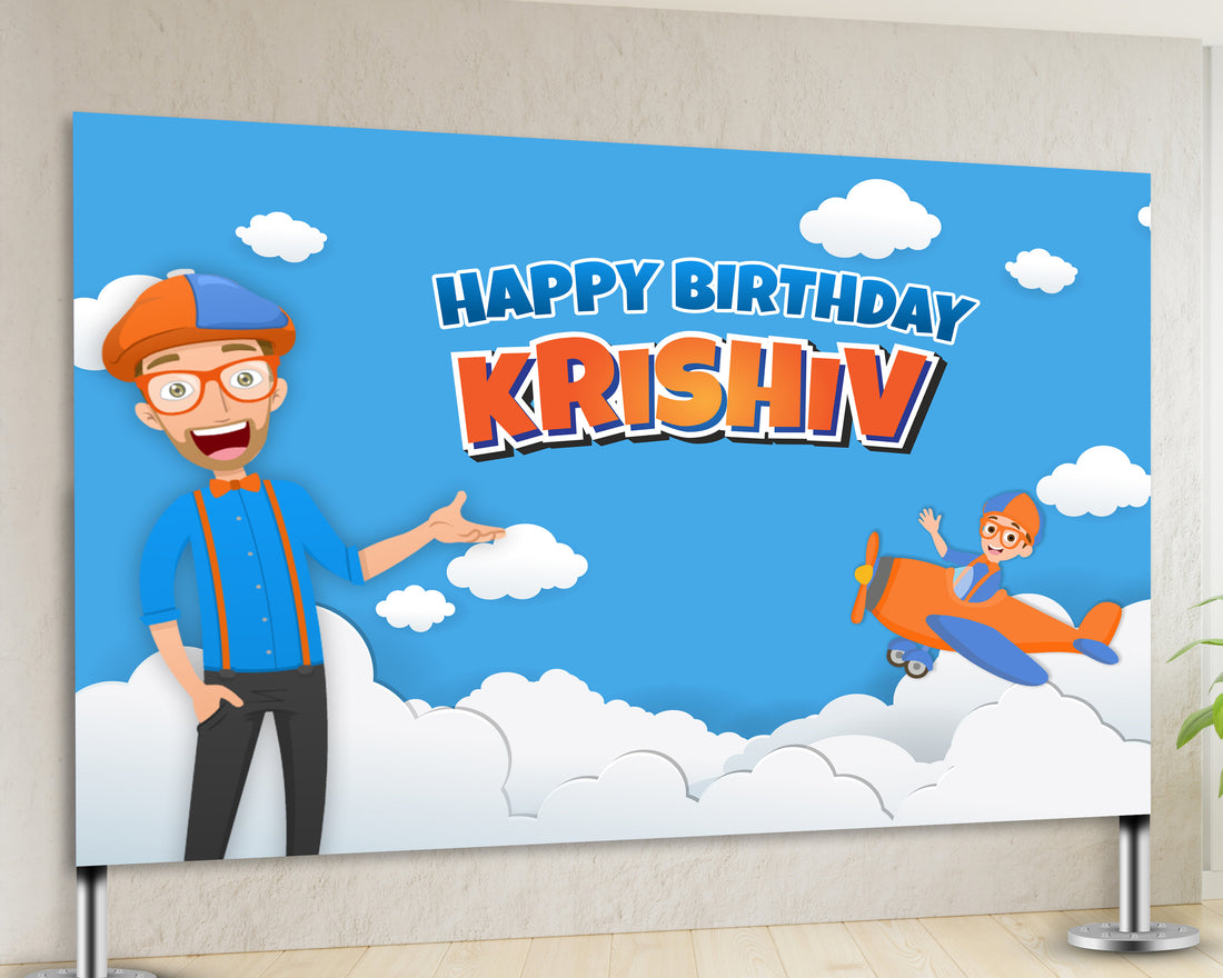 Blippi Theme Backdrop