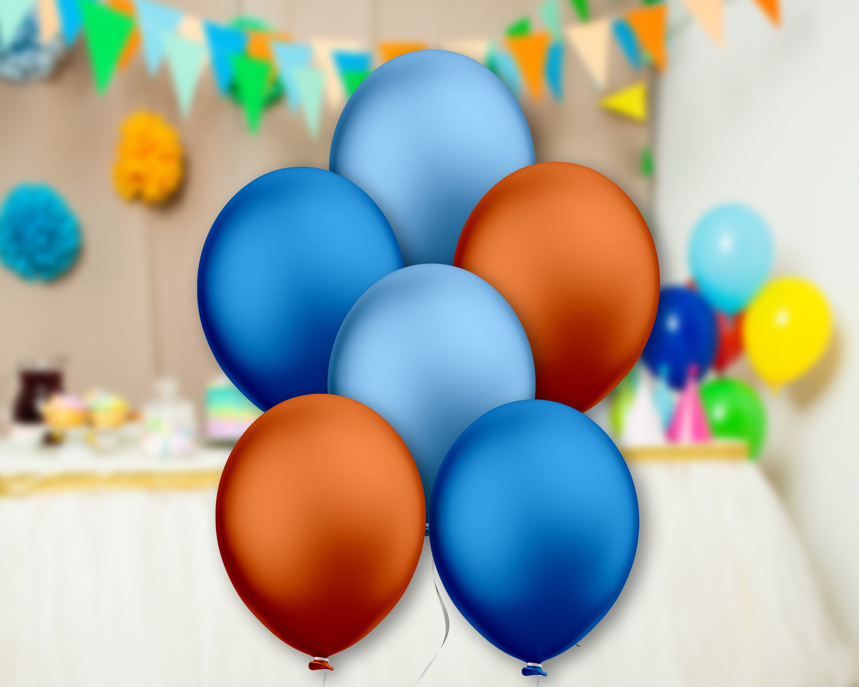Blippi Theme Colour 60 Pcs Balloons