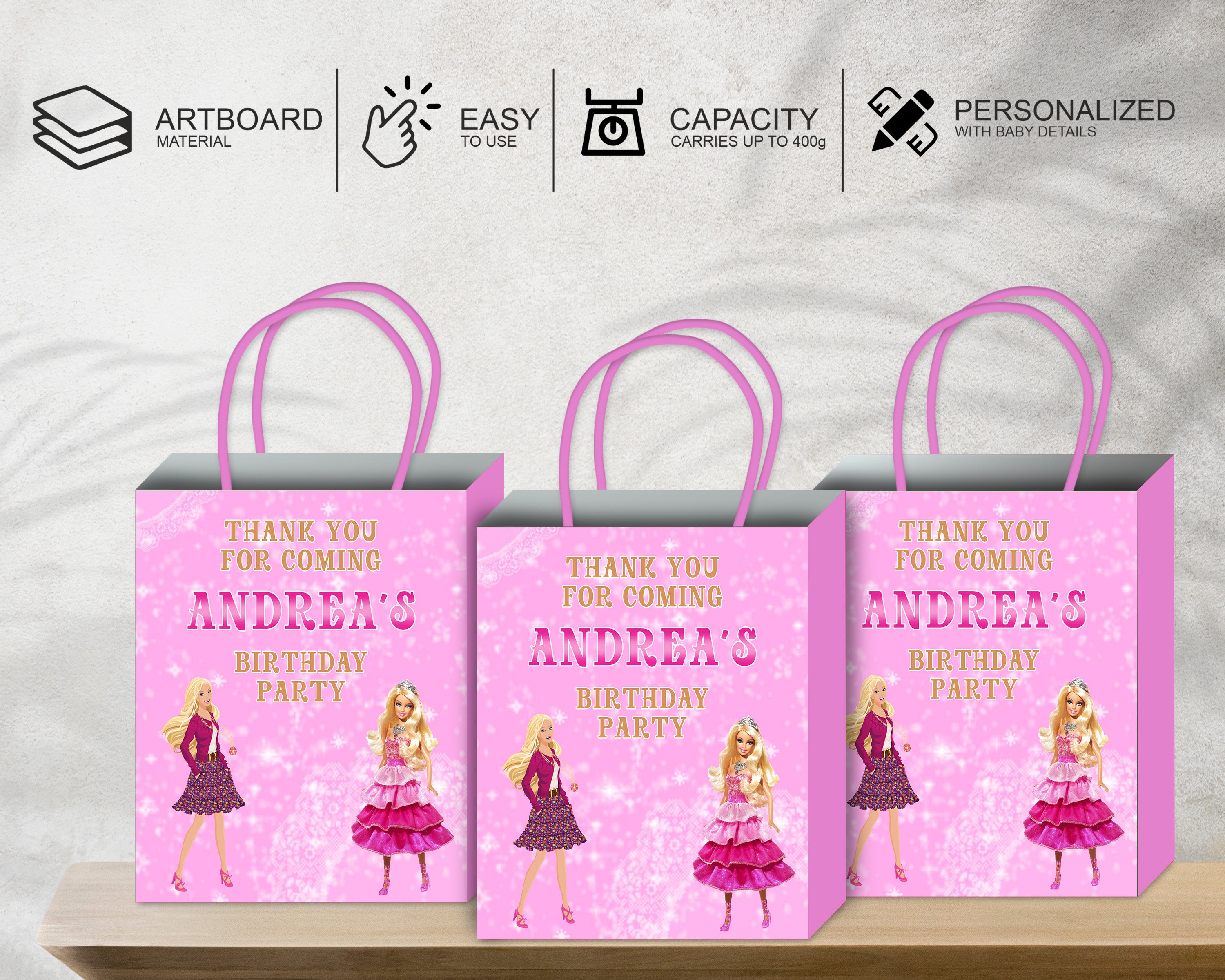 Barbie Theme Return Gift Bag