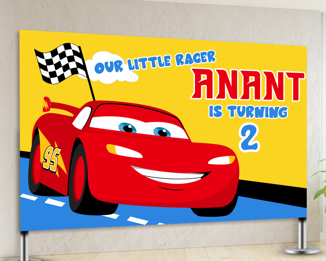 Car Theme Customized Backdrop