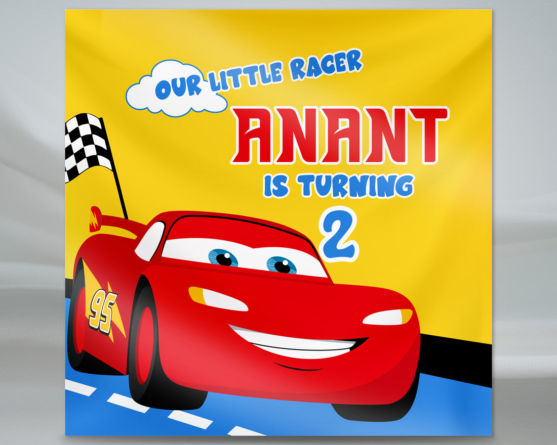 Car Theme Customized Square Backdrop