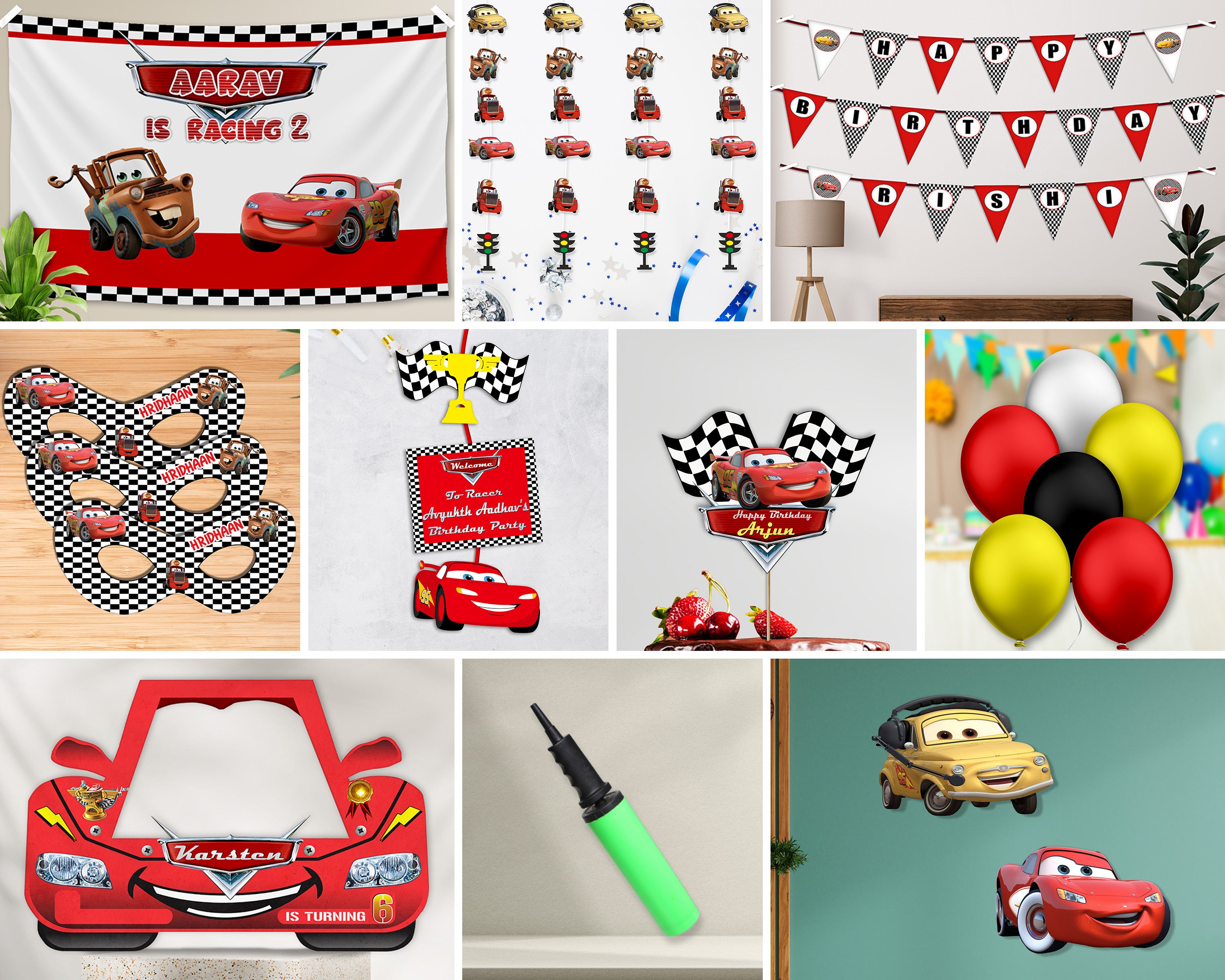 Car Theme Exclusive Kit - image 1 of 11 | Party Supplies India