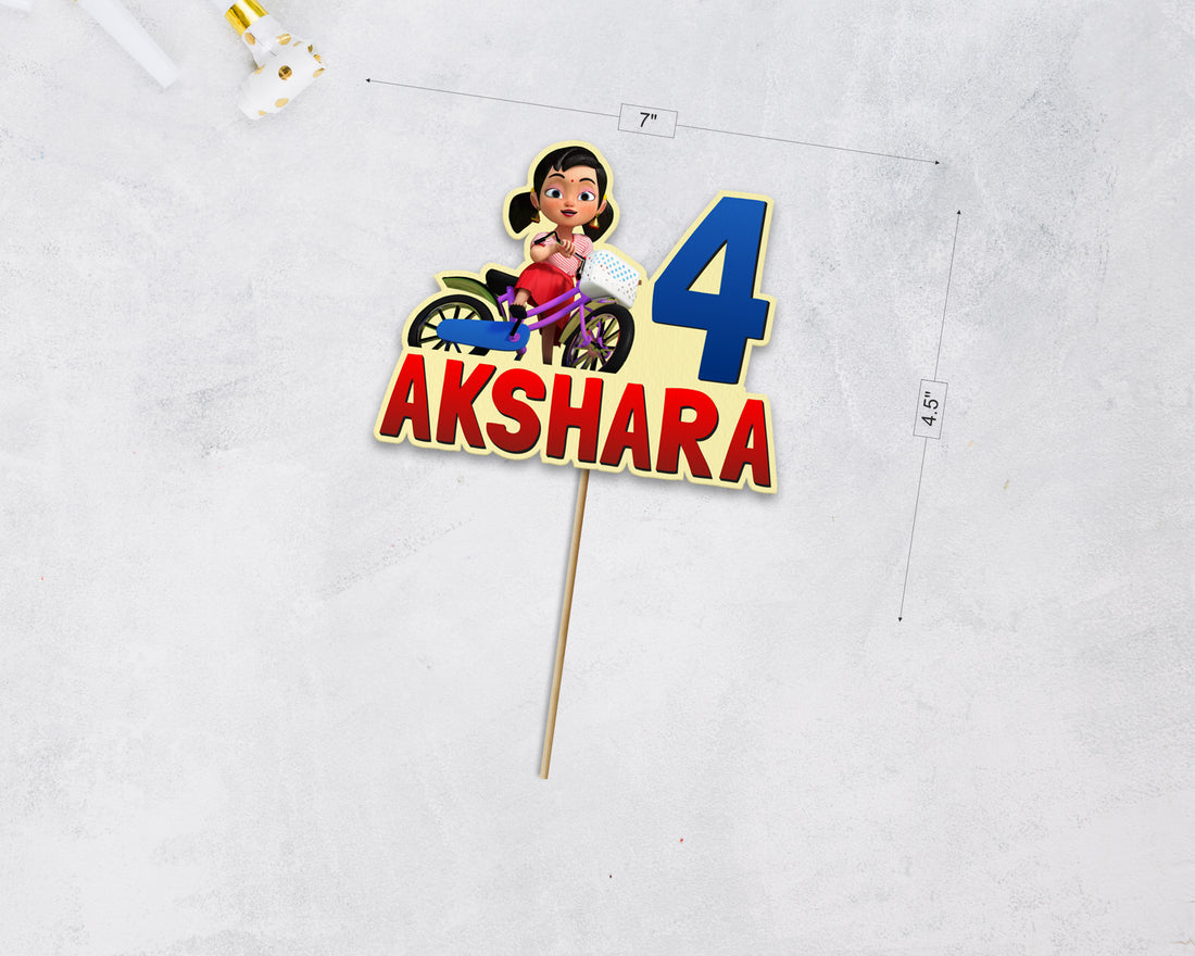 Chutti Kannamma Theme Customized Cake Topper