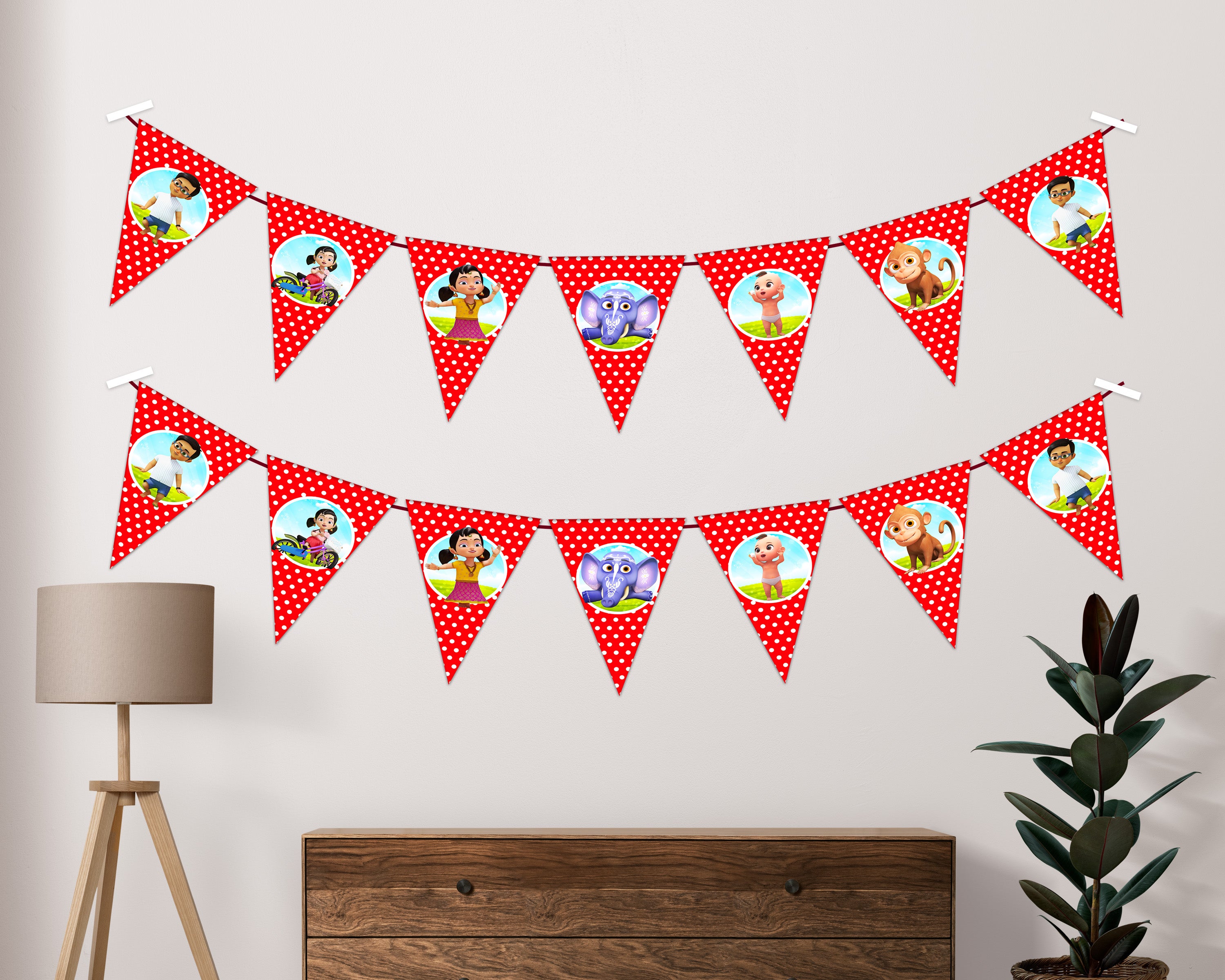 Chutti Kannamma Theme Flag Bunting