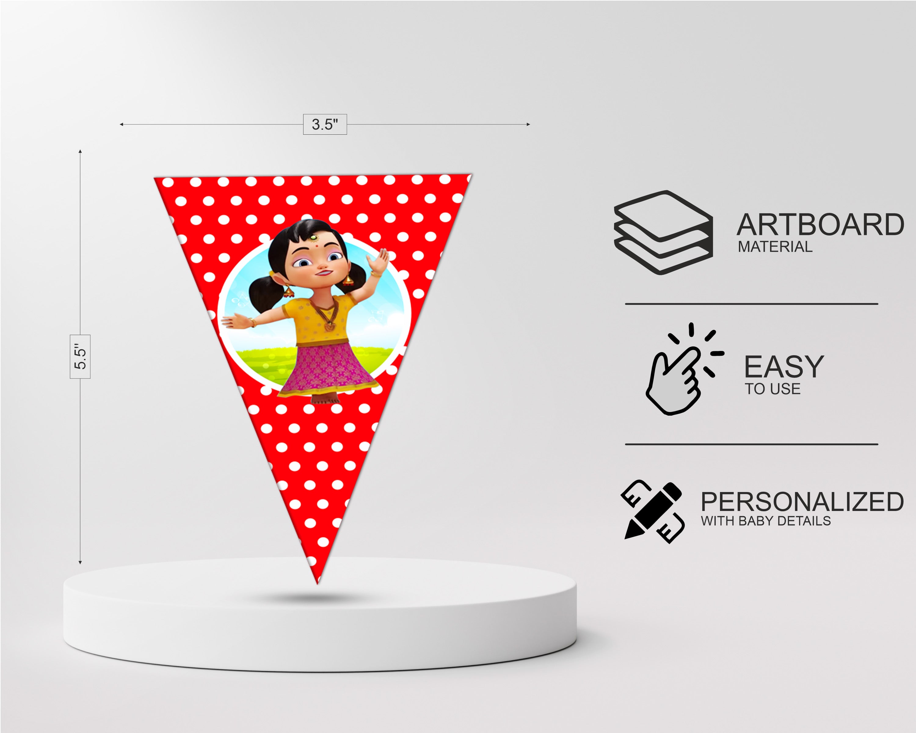 Chutti Kannamma Theme Flag Bunting