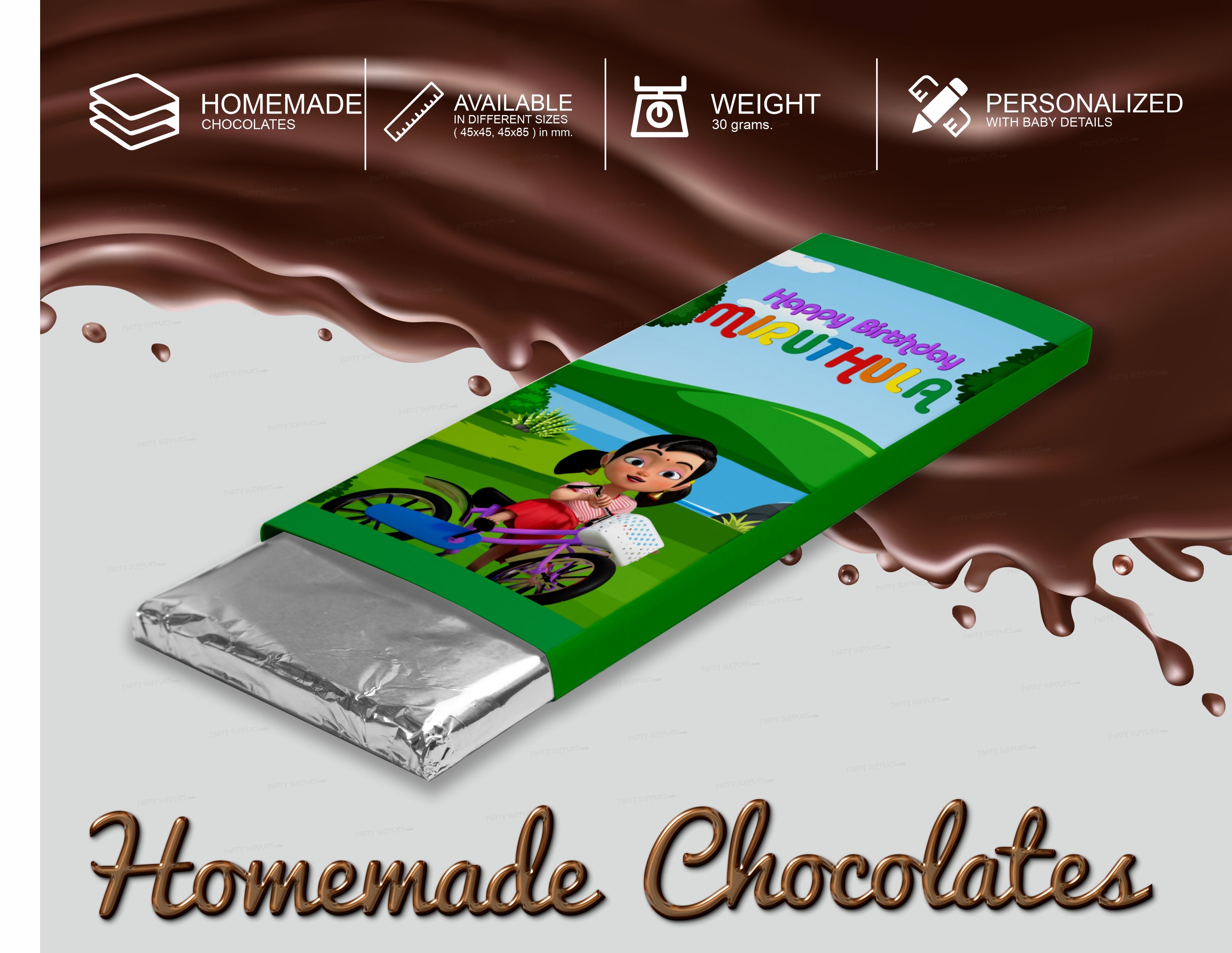 PSI Chutti Kannamma Theme Home Made Chocolate Return Gifts