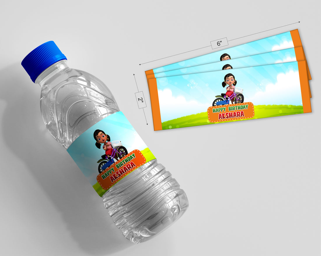 Chutti Kannamma Theme Water Bottle Sticker