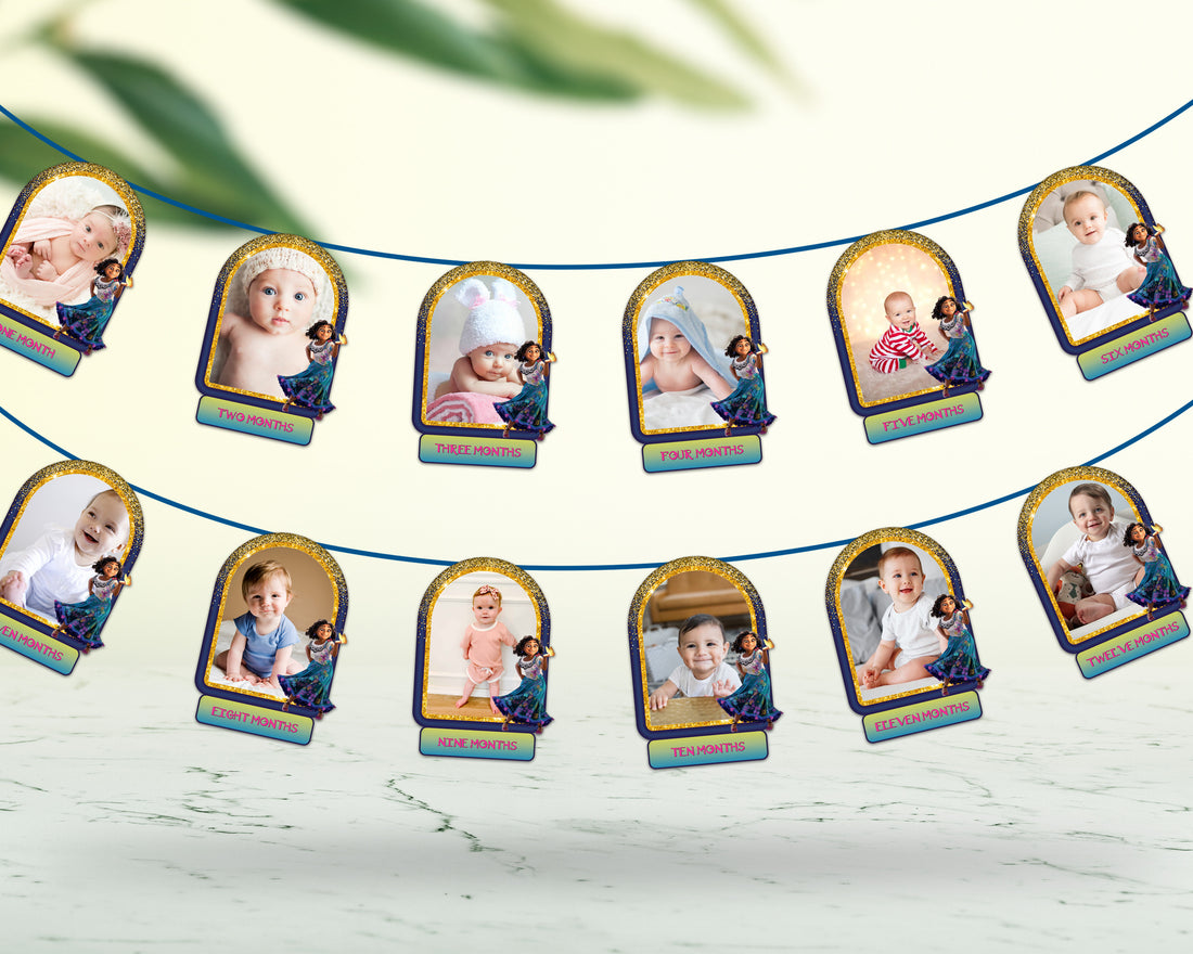 Encanto Theme 12 Months Photo Banner