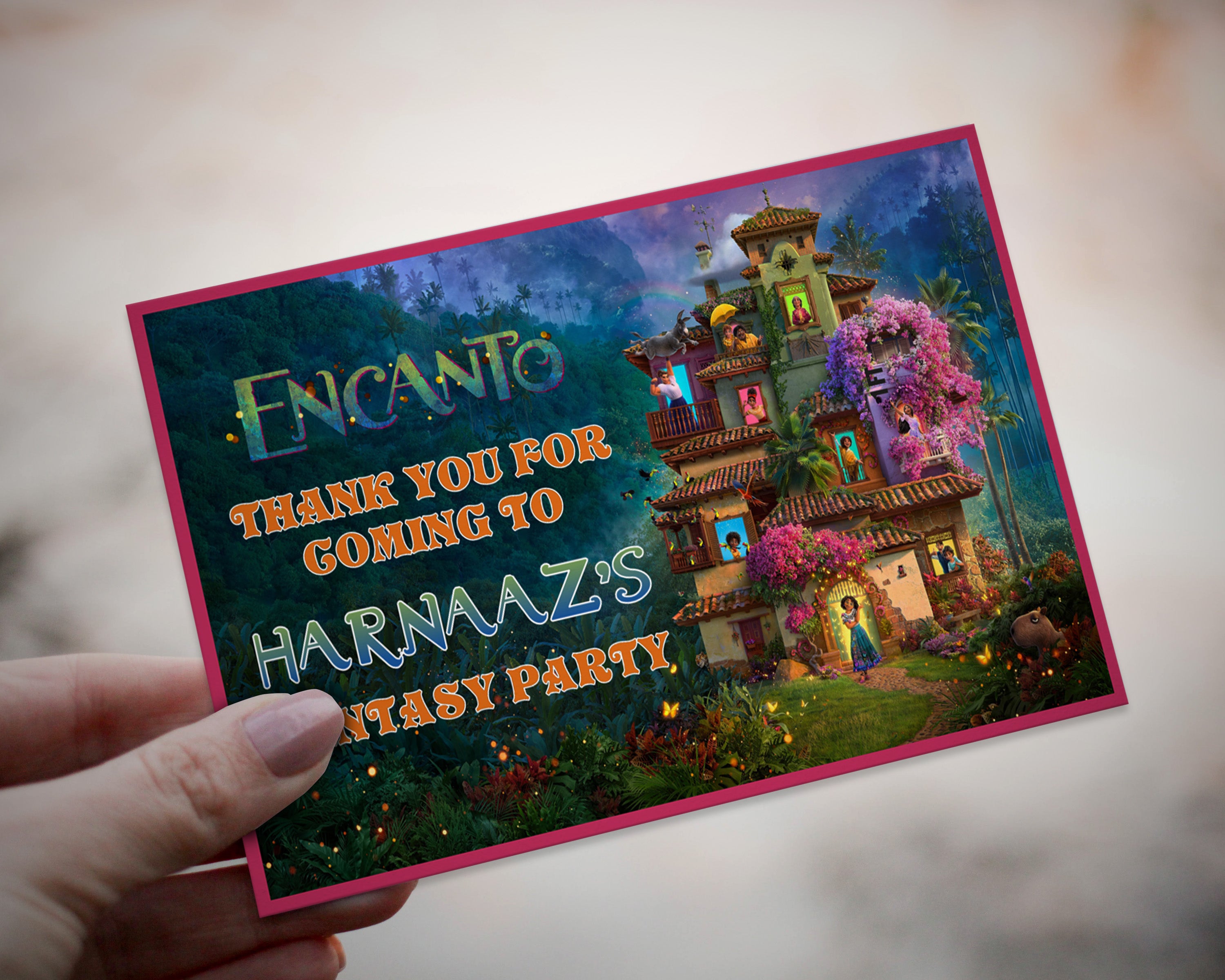 Encanto Theme Thank You Card