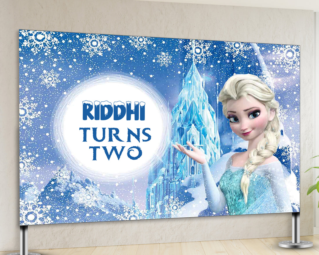 Frozen Theme Backdrop