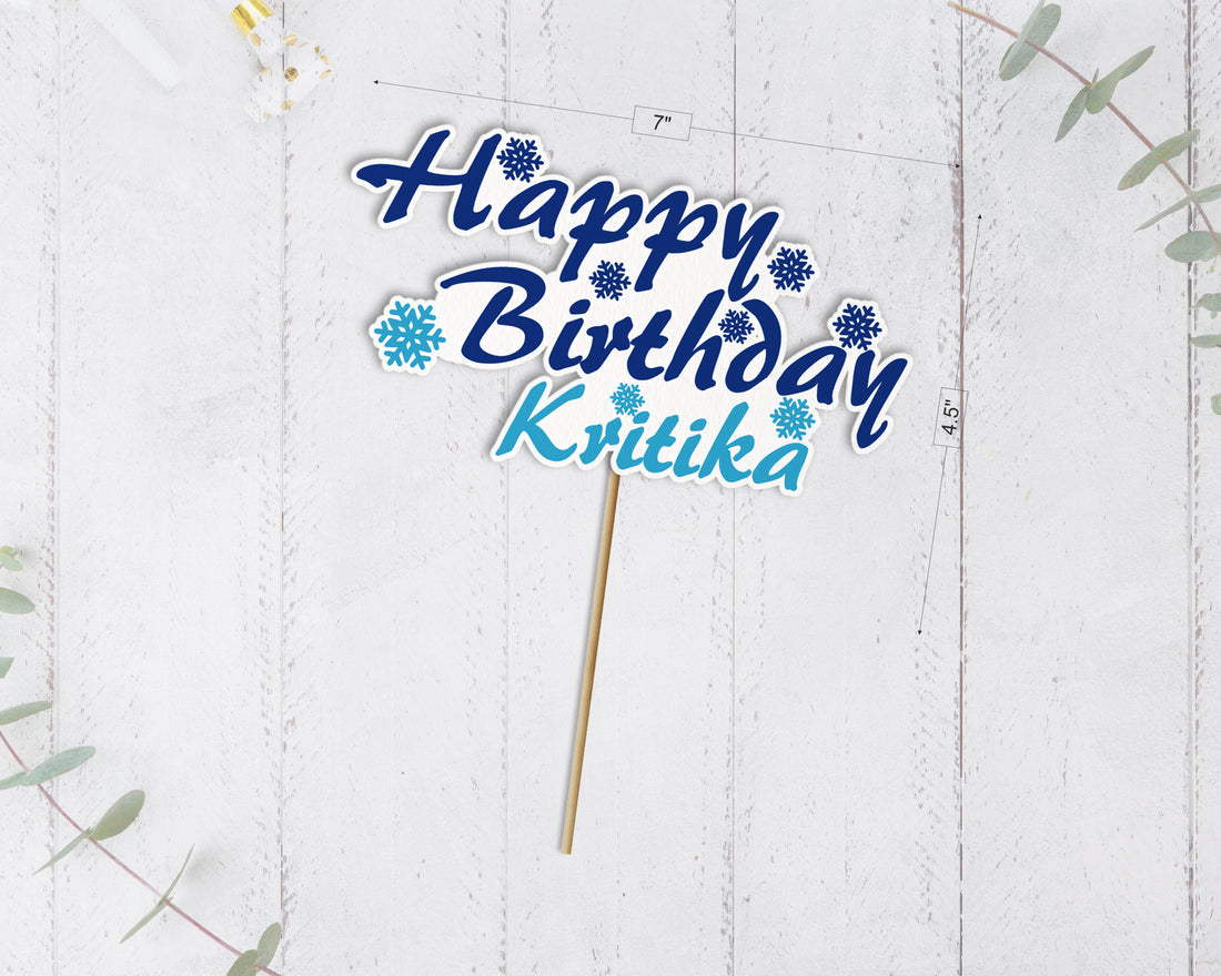 Frozen Theme Cake Topper