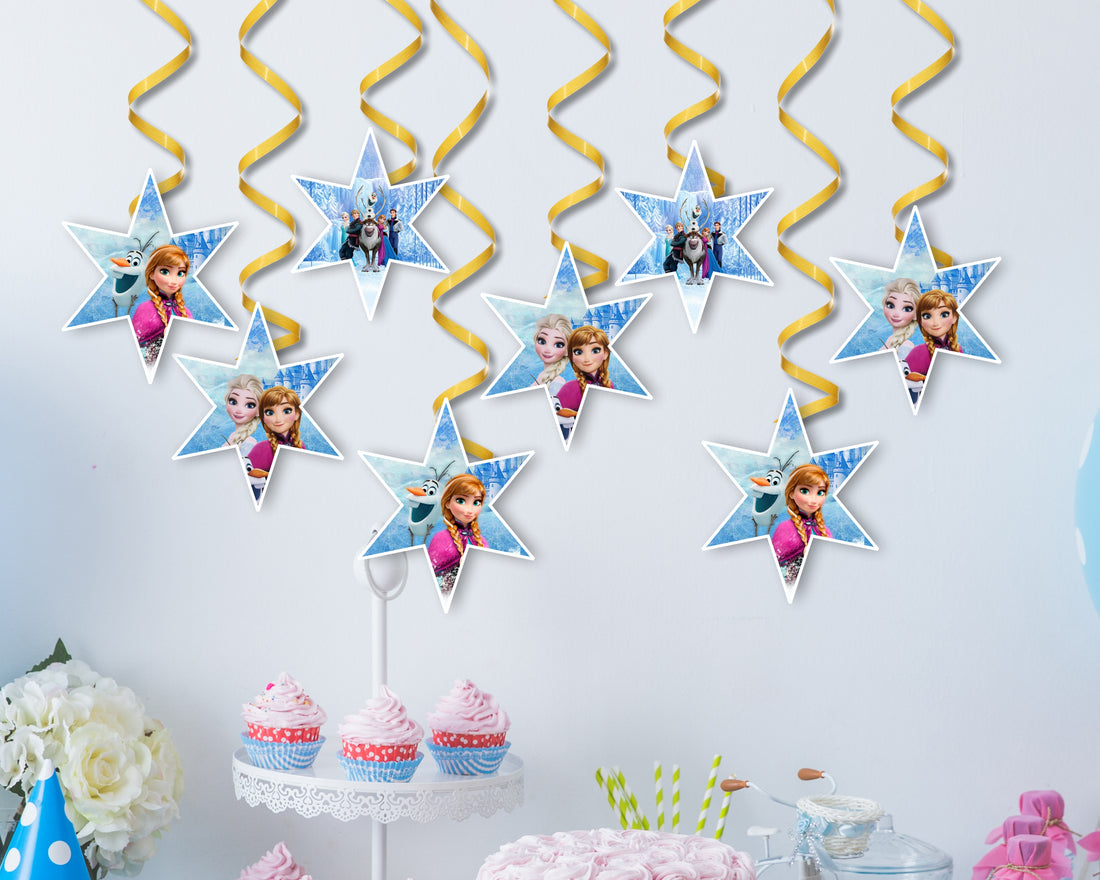 Frozen Theme Customized Swirls