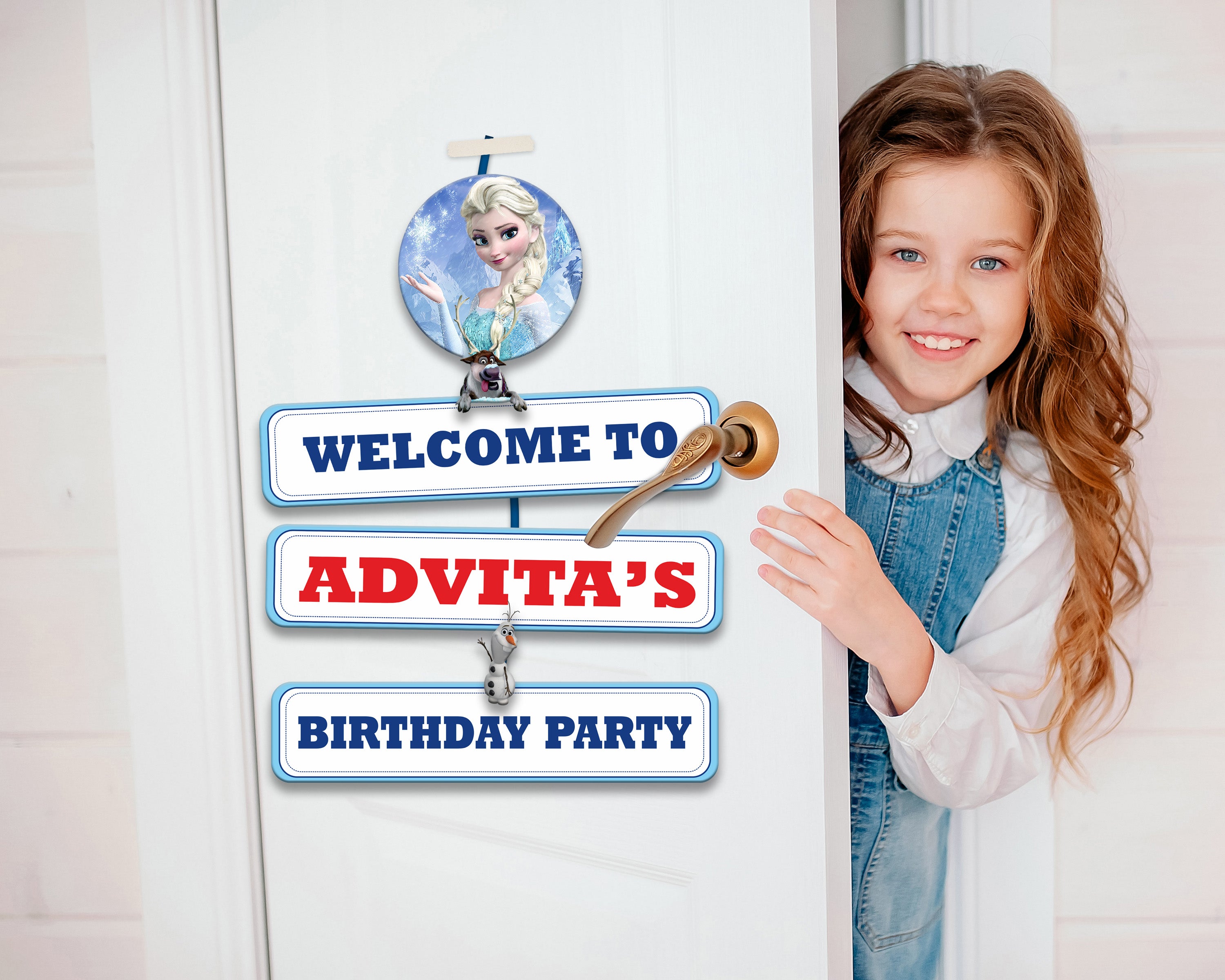 Frozen Theme Door Poster