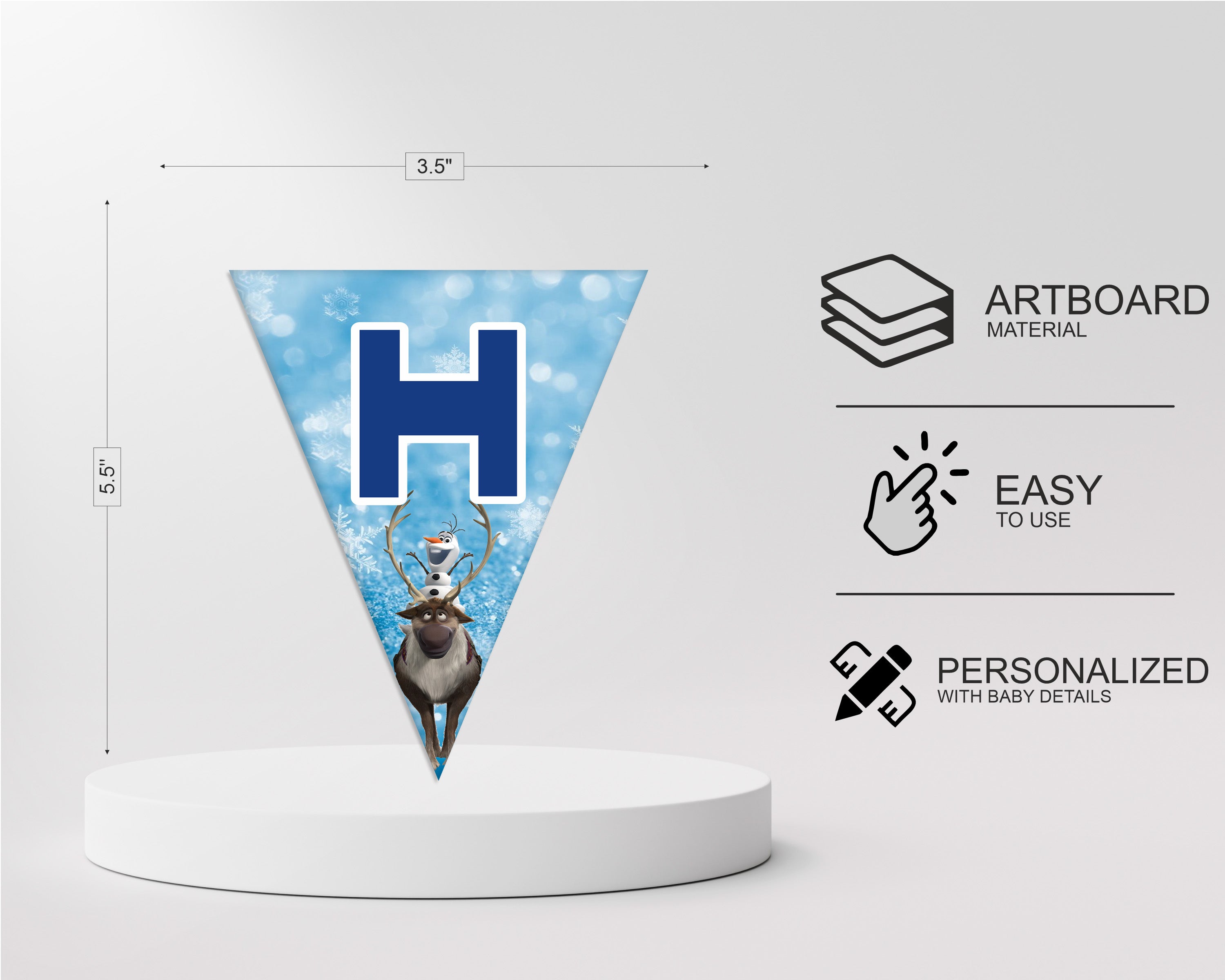 Frozen Theme Flag Hanging