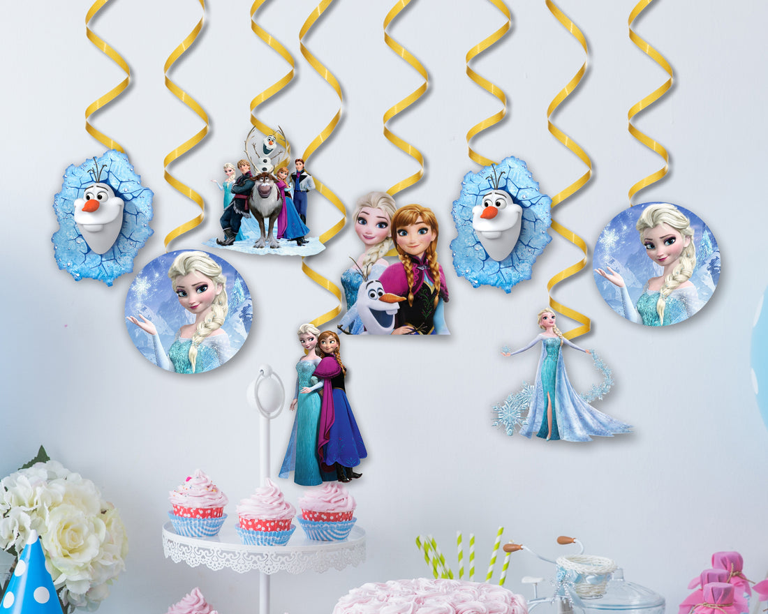 Frozen Theme Personalized Swrils