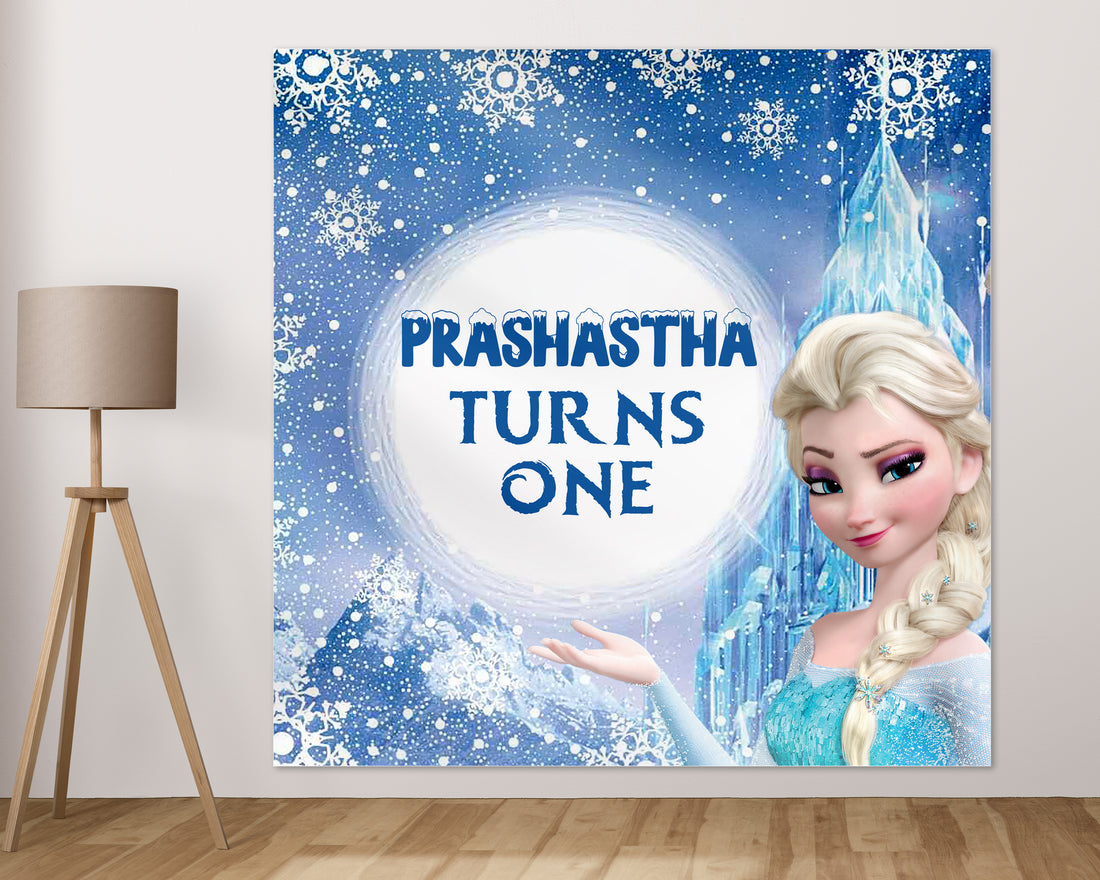 Frozen Theme Square Backdrop