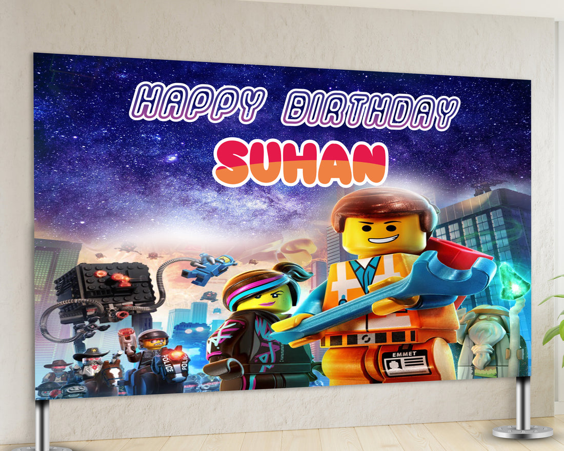 Lego Theme Customized Backdrop