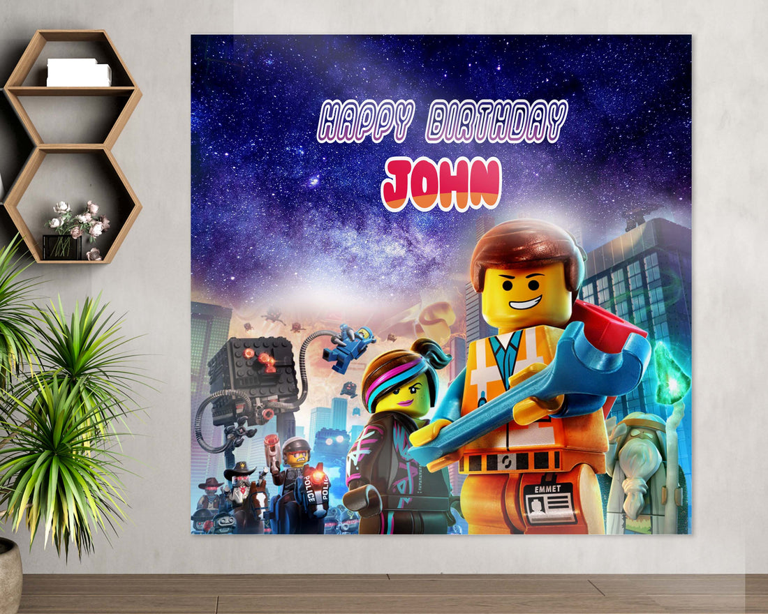 Lego Theme Customized Square Backdrop