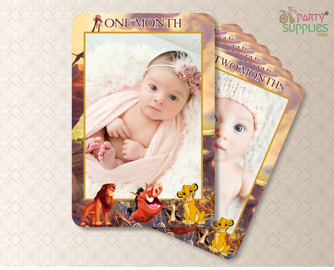 Lion King Theme 12 Months Banner