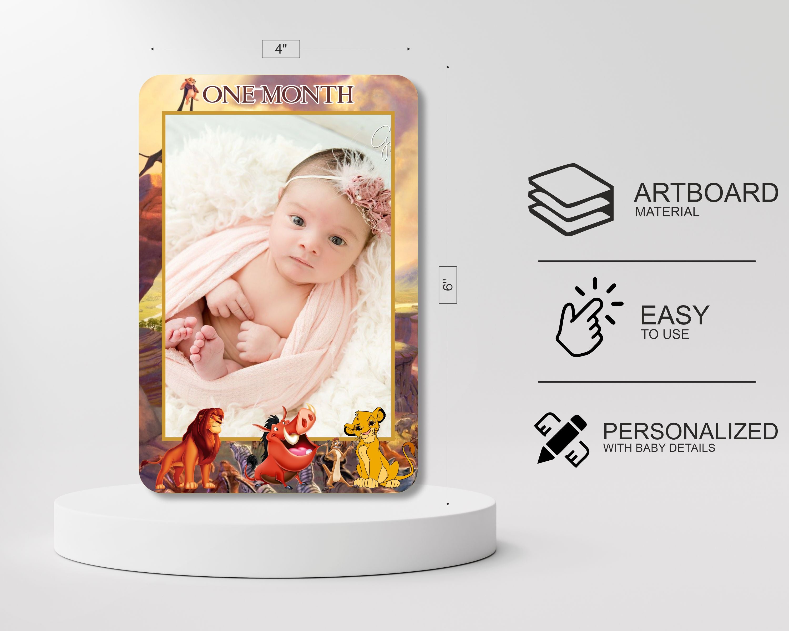 Lion King Theme 12 Months Banner