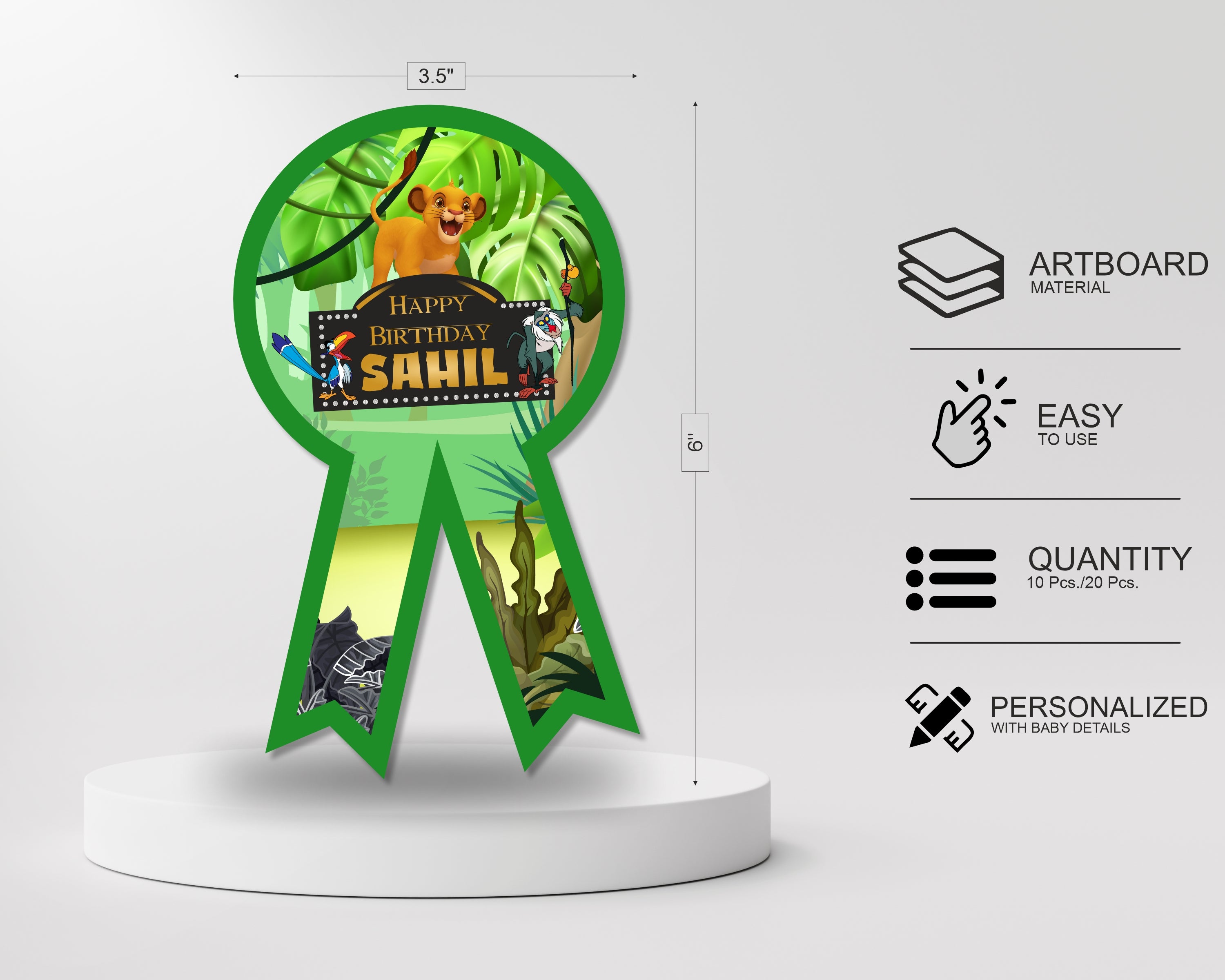 Lion King Theme Badges