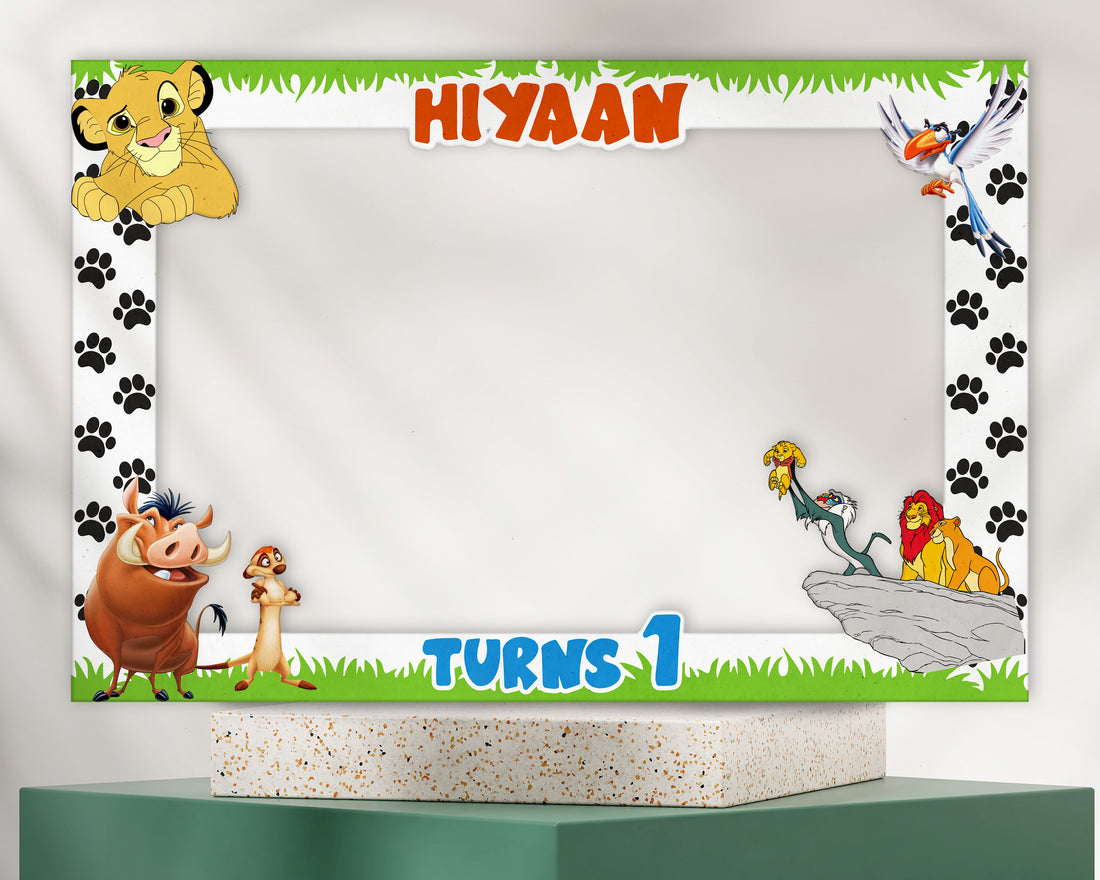 Lion King Theme Customized Photobooth