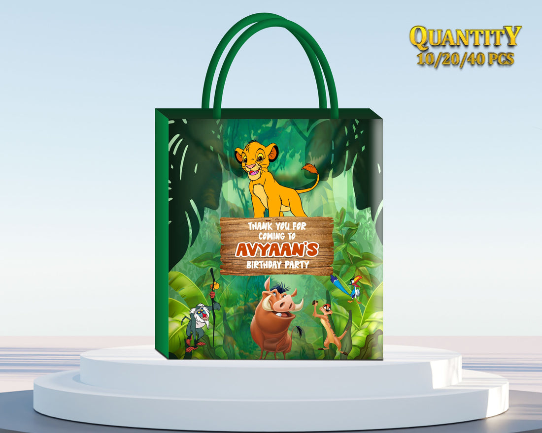 Lion King Theme Return Gift Bags