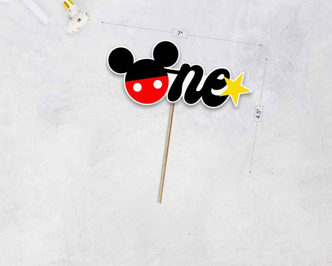 Mickey Mouse Customized Cake Topper