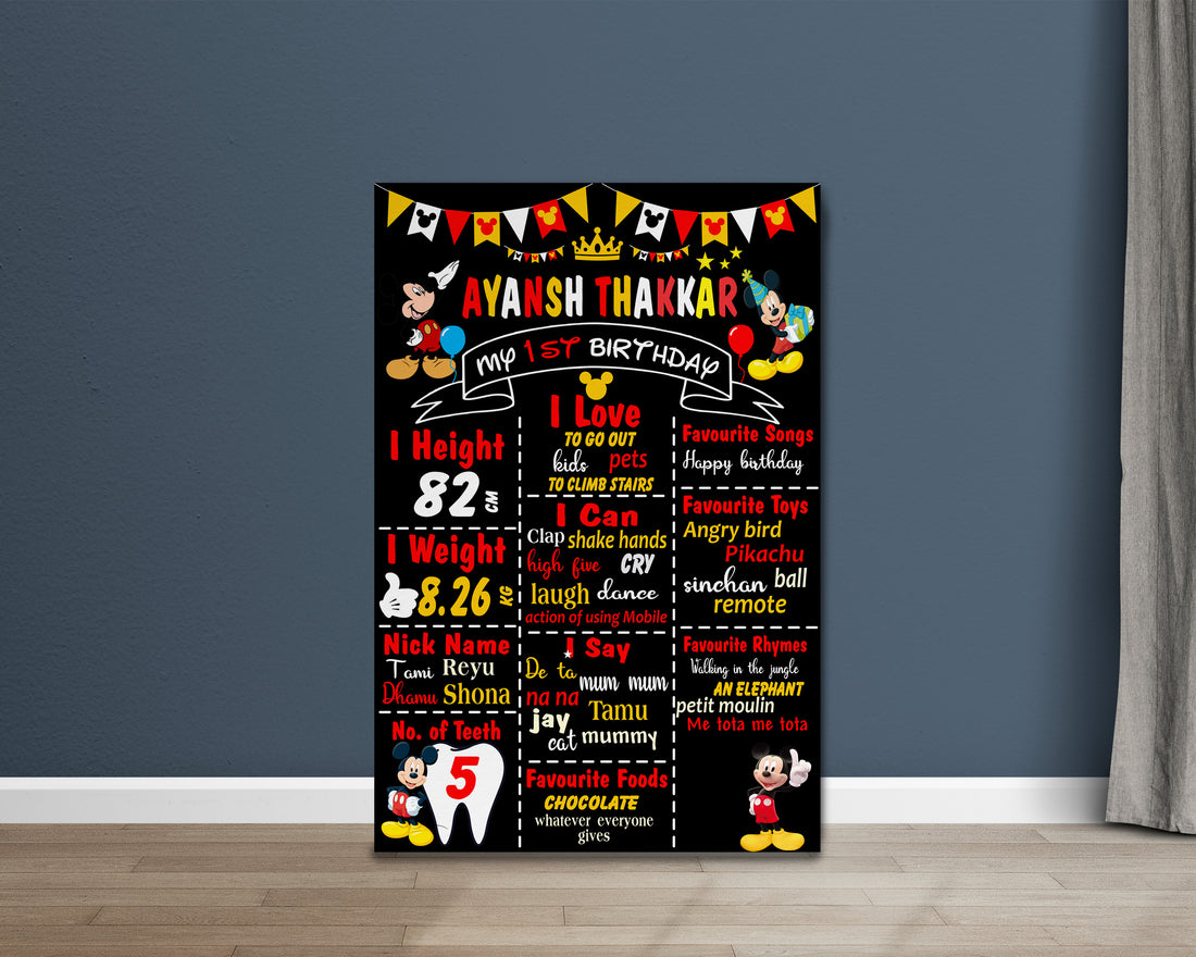 Mickey Mouse Customized Chalkboard