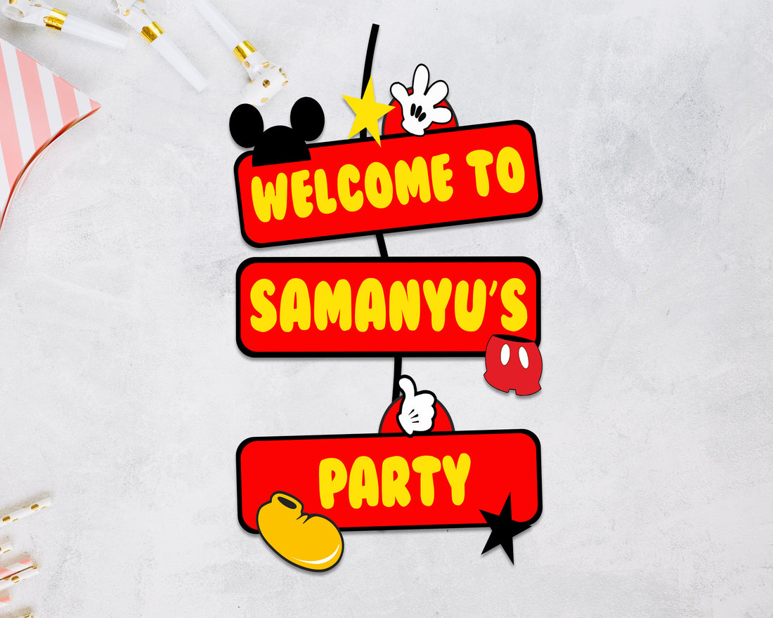 Mickey Mouse Door Poster