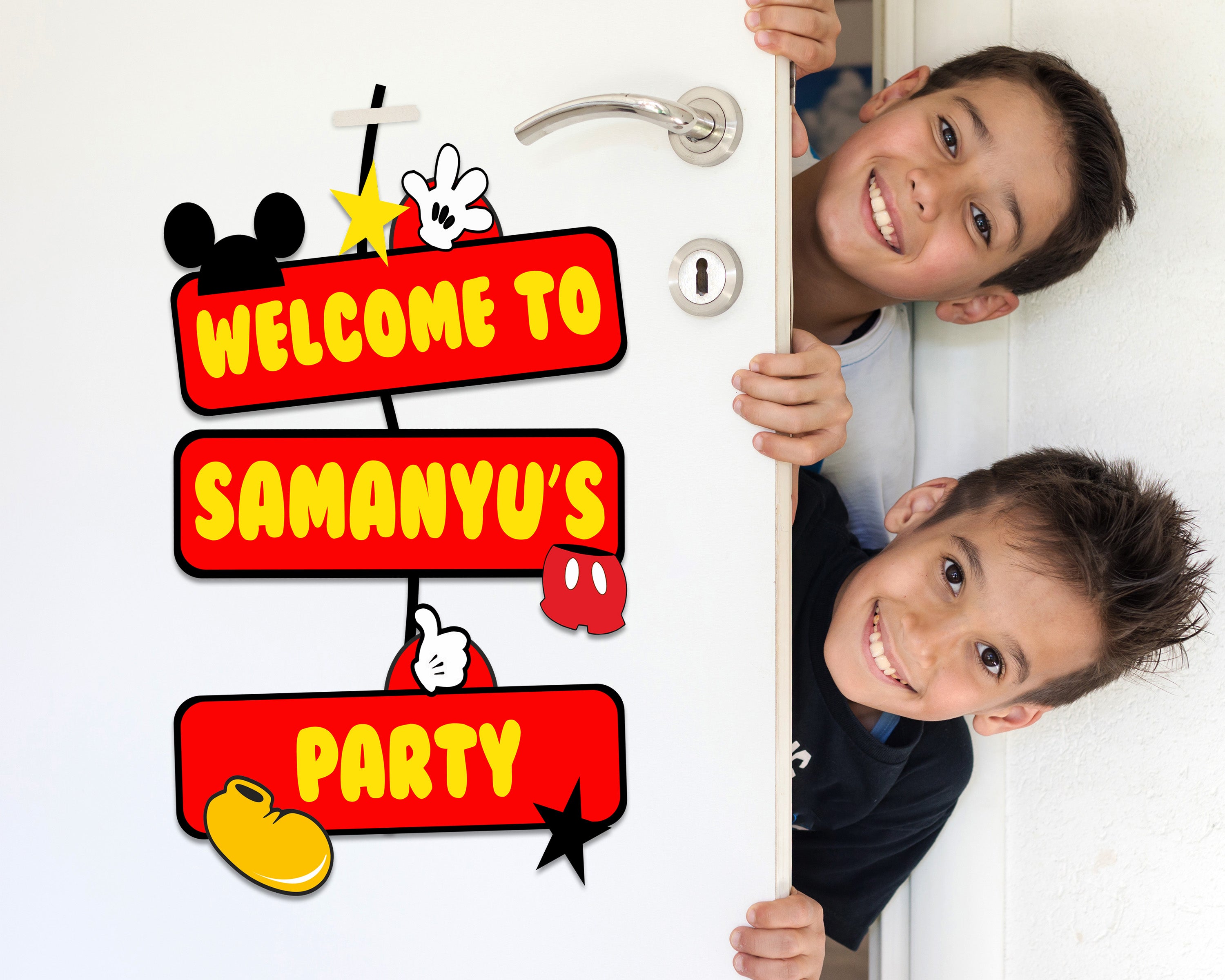 Mickey Mouse Door Poster