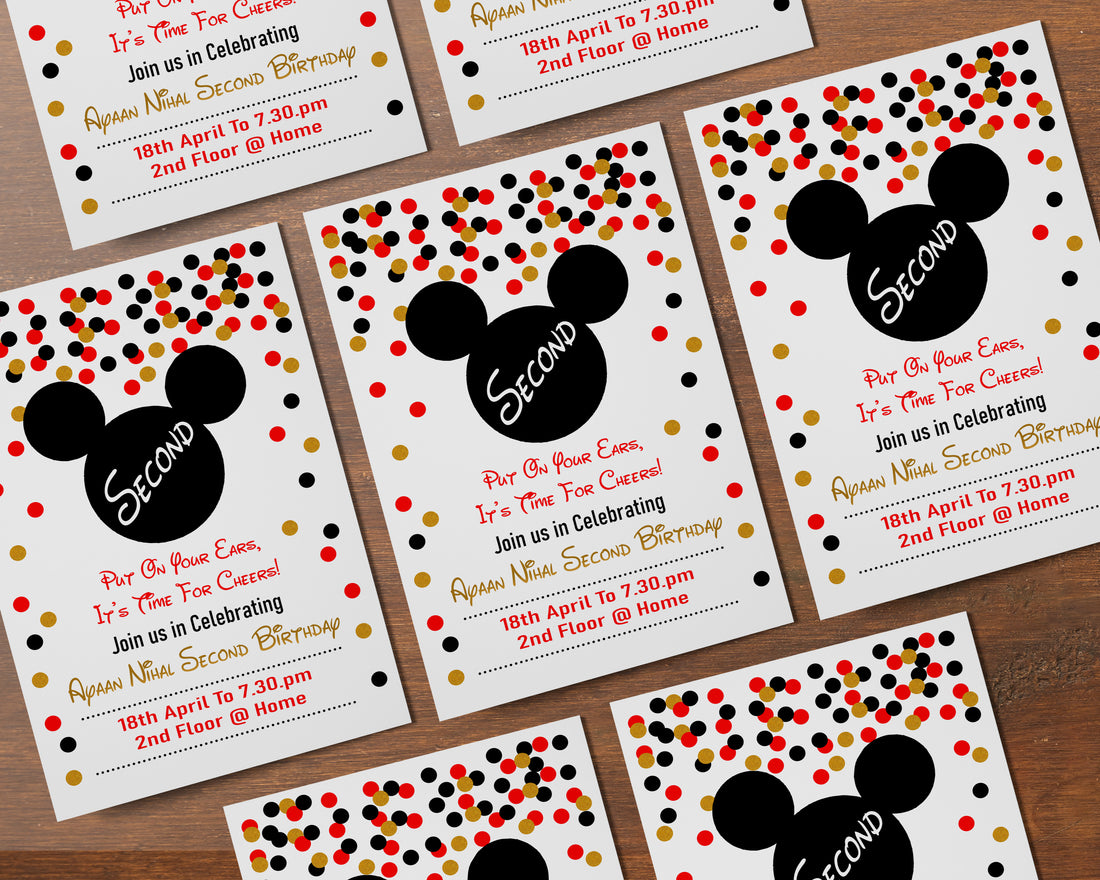 Mickey Mouse Invite
