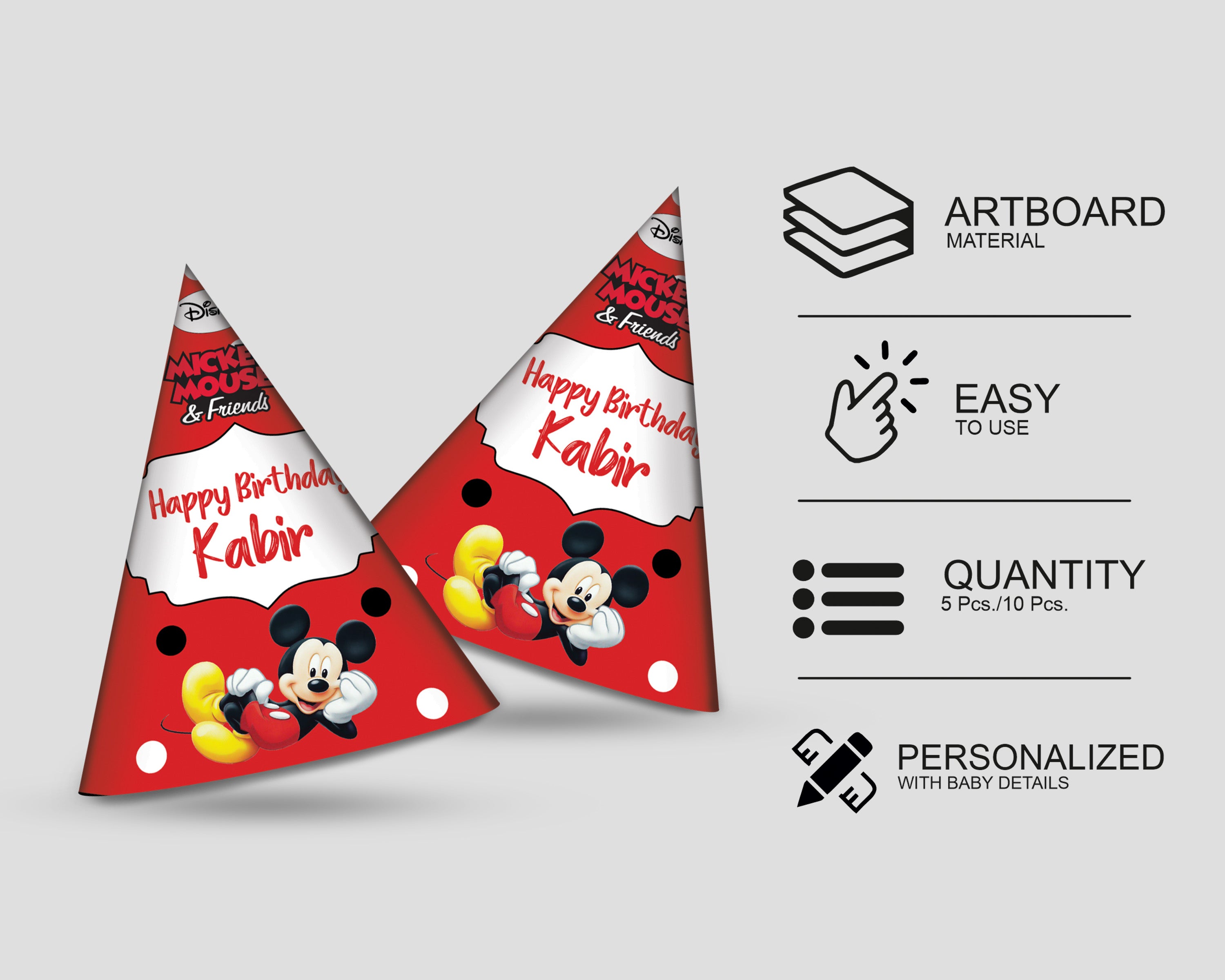 Mickey Mouse Personalized Hat