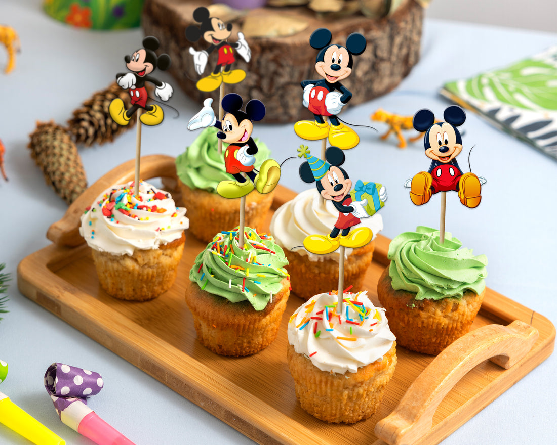 Mickey Mouse Theme Customized Cup Cake Topper