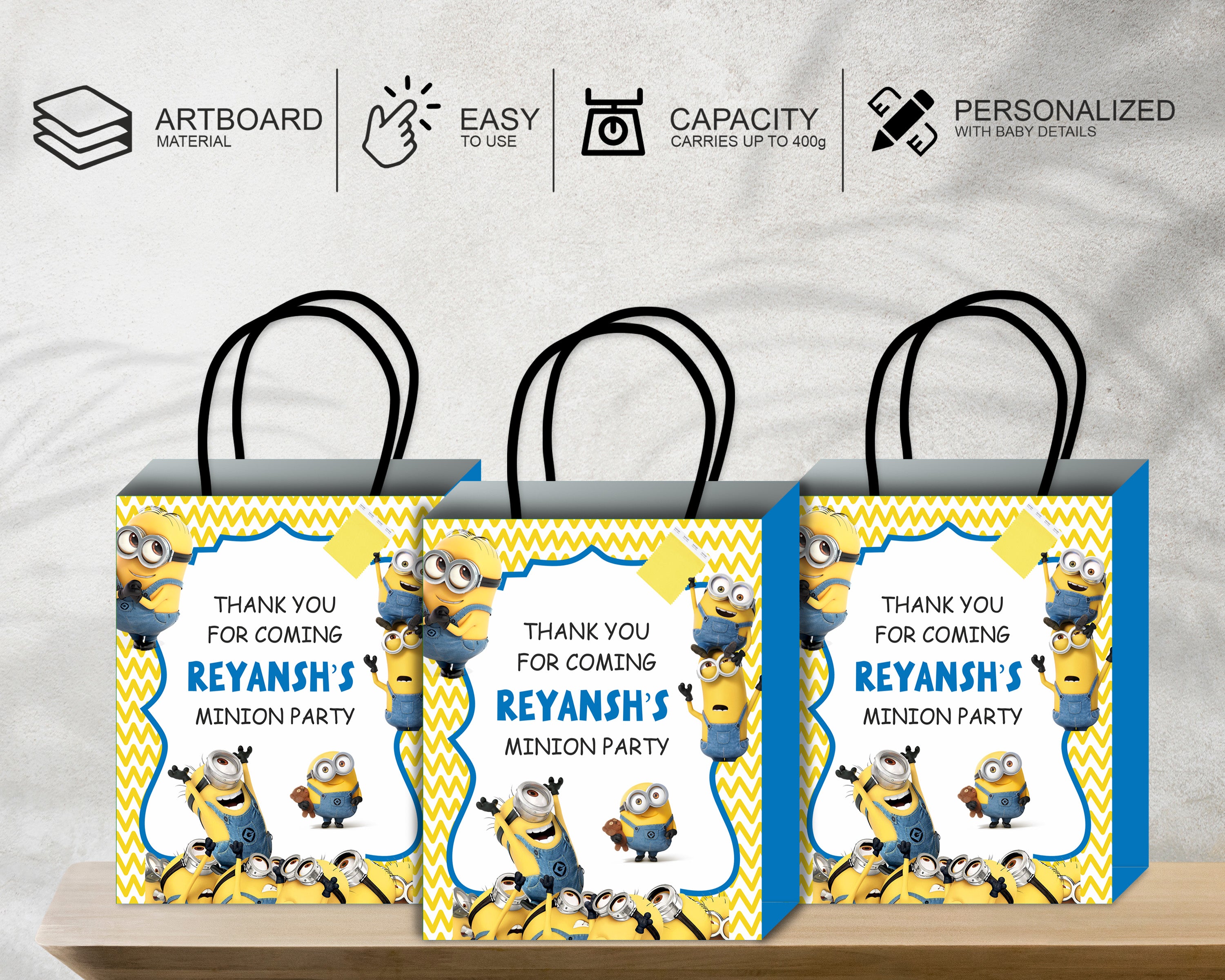 Minions Theme Return Gift Bag