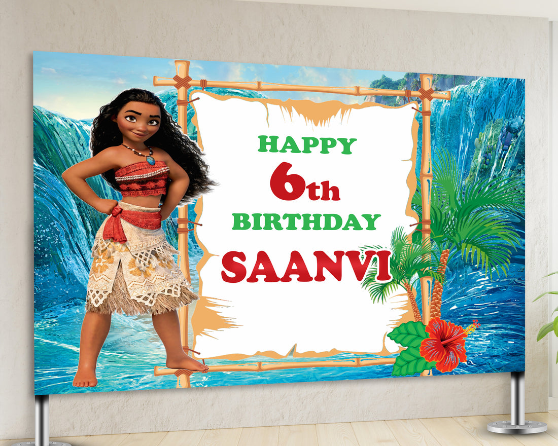 Moana Theme Backdrop