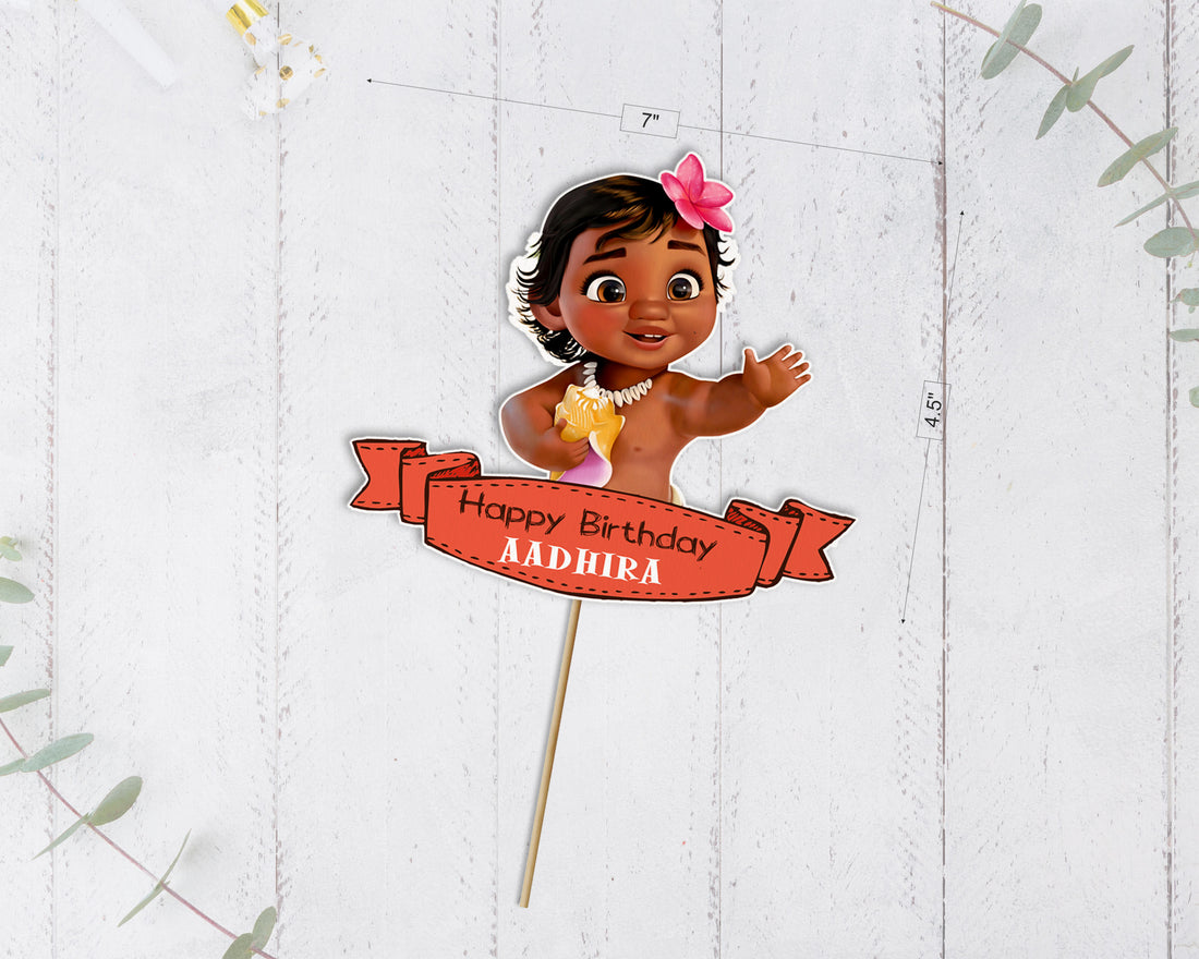 Moana Theme Cake Topper