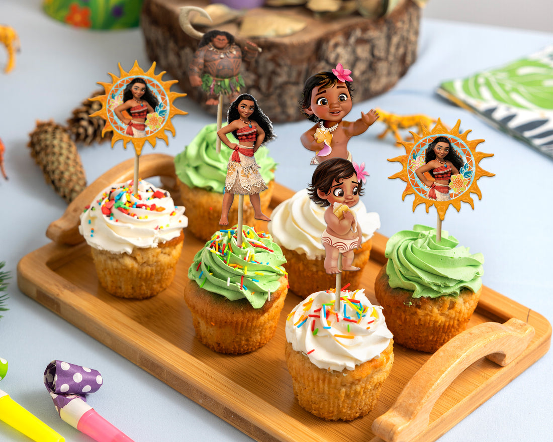Moana Theme Cupcake topper