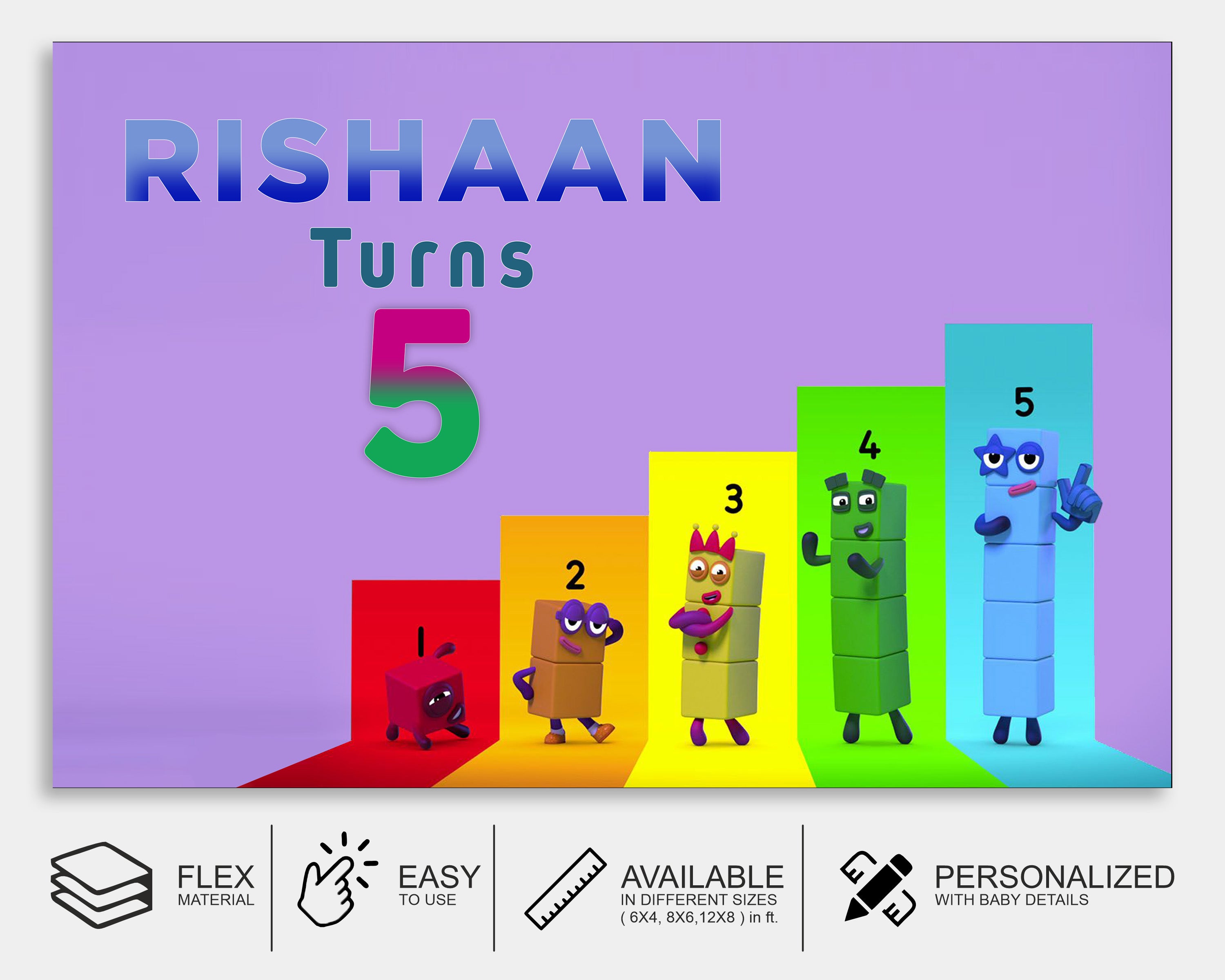 Number Blocks Theme Backdrop