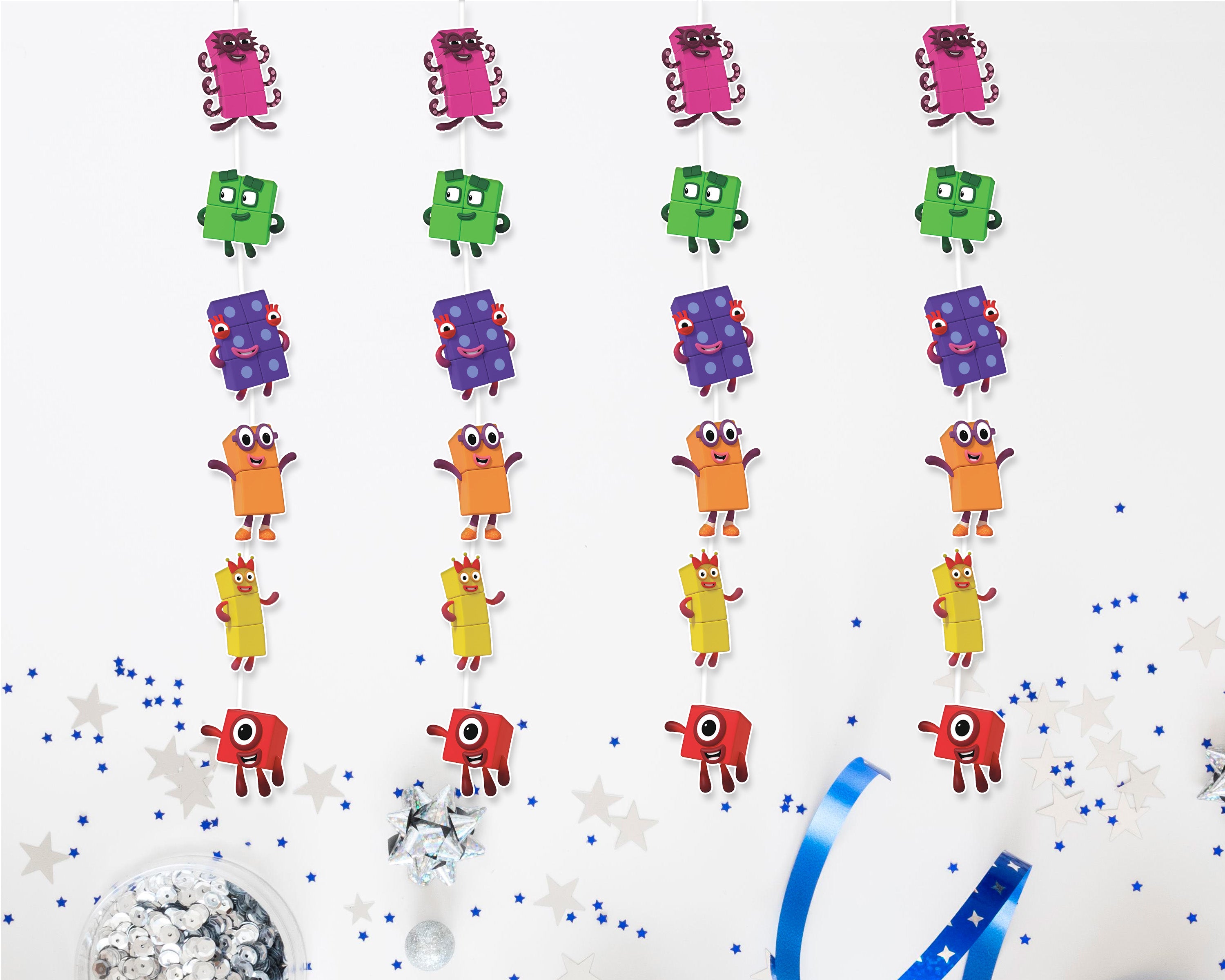 Number Blocks Theme Customized Dangler