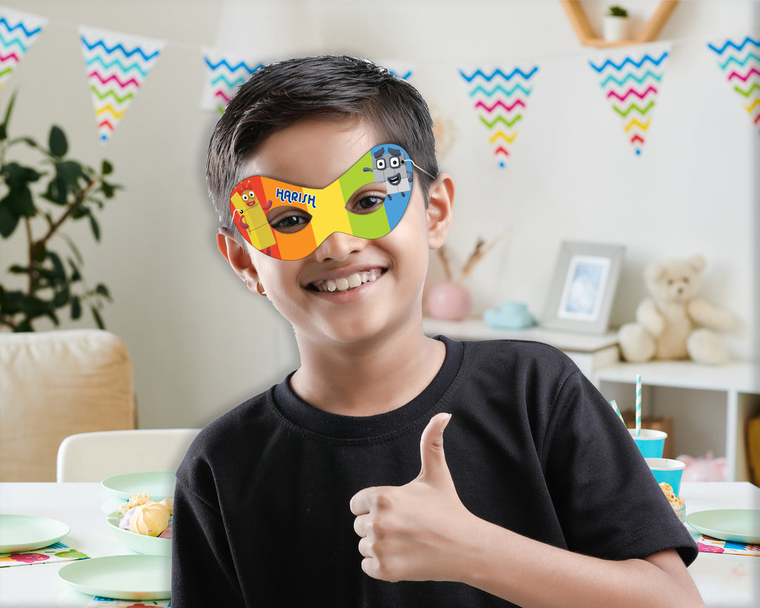 Number Blocks Theme Customized Eye Mask