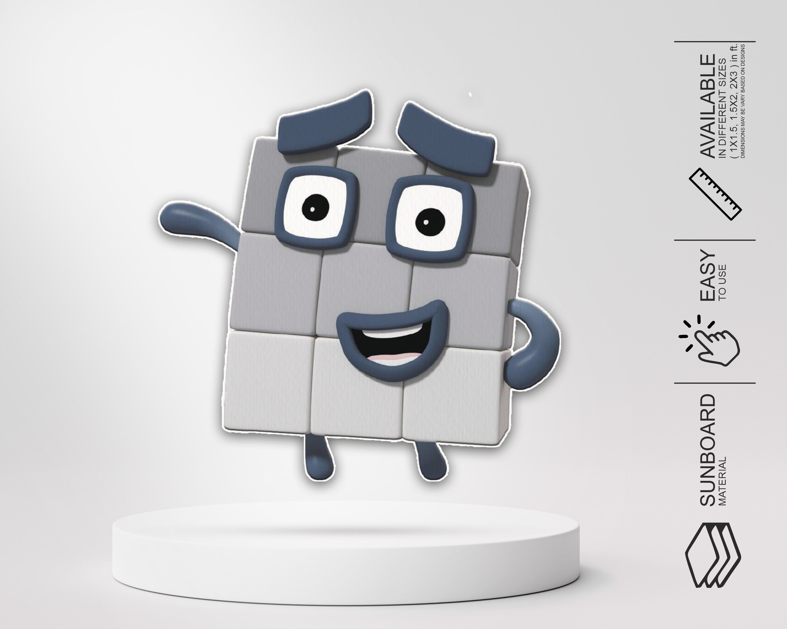 Number Blocks Theme Cutout NBL-09