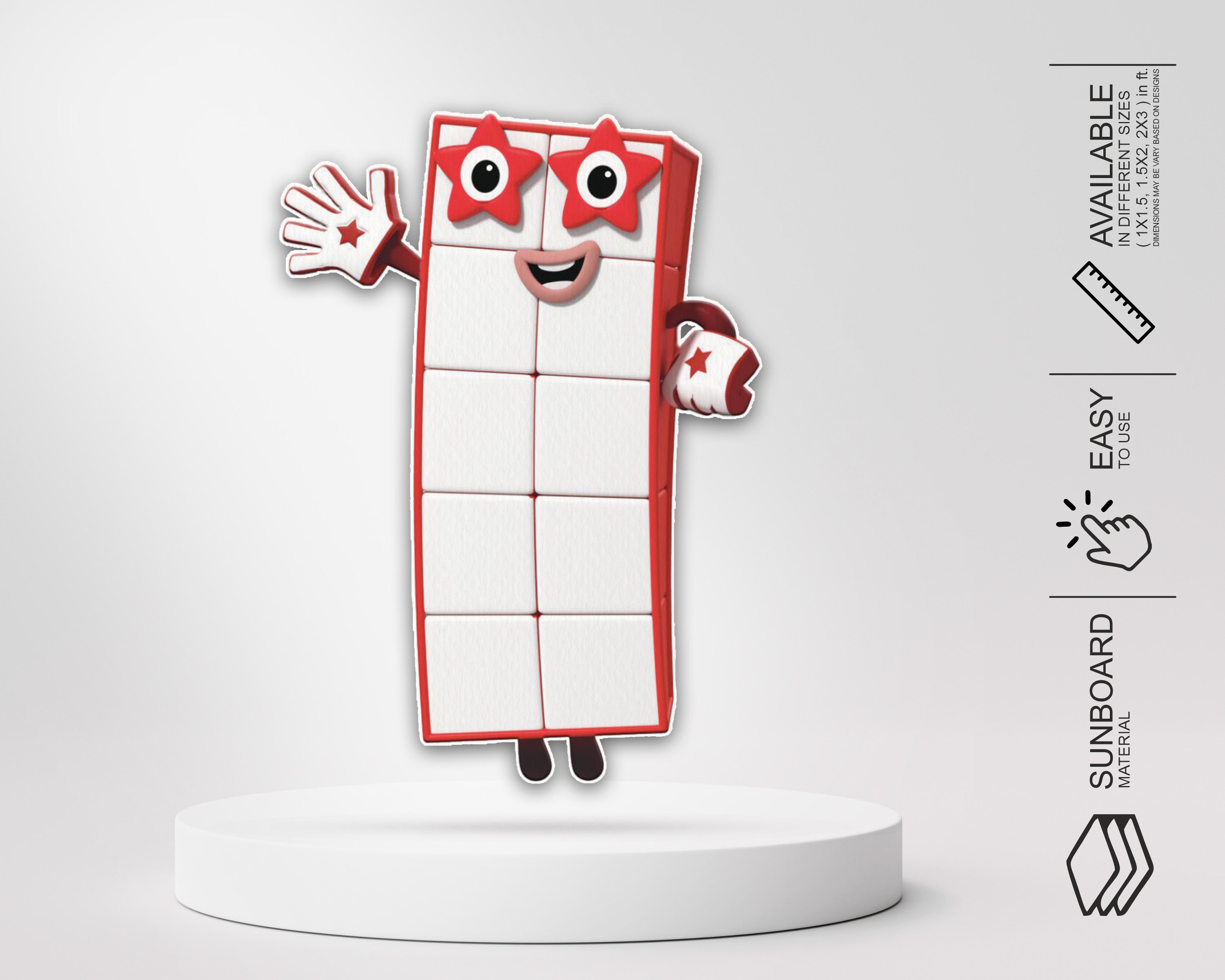 Number Blocks Theme Cutout NBL-10