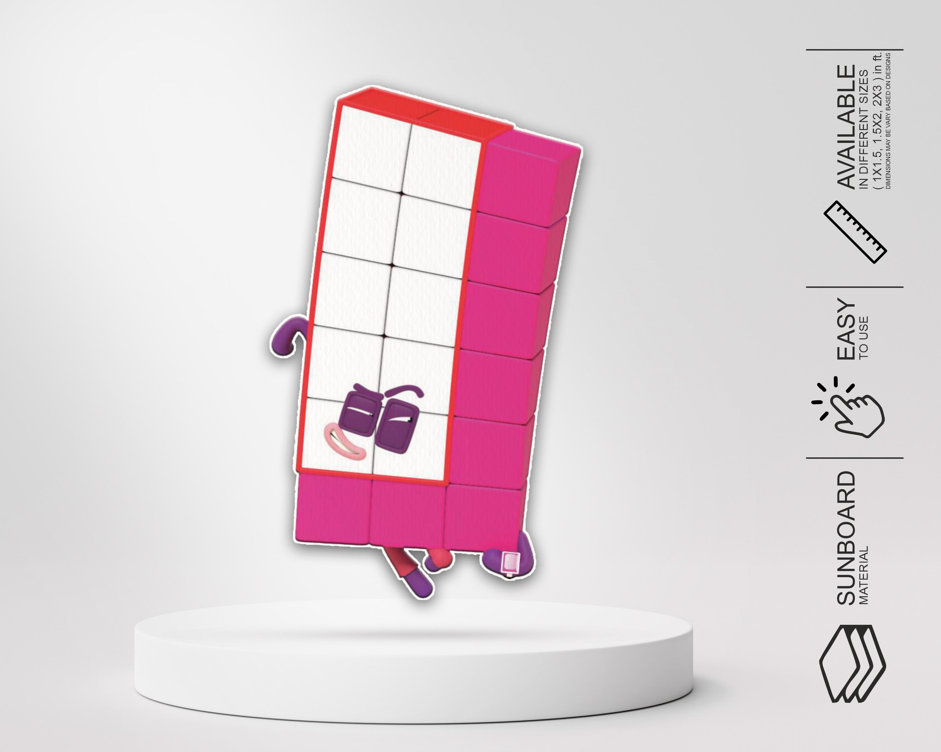 Number Blocks Theme Cutout NBL-12