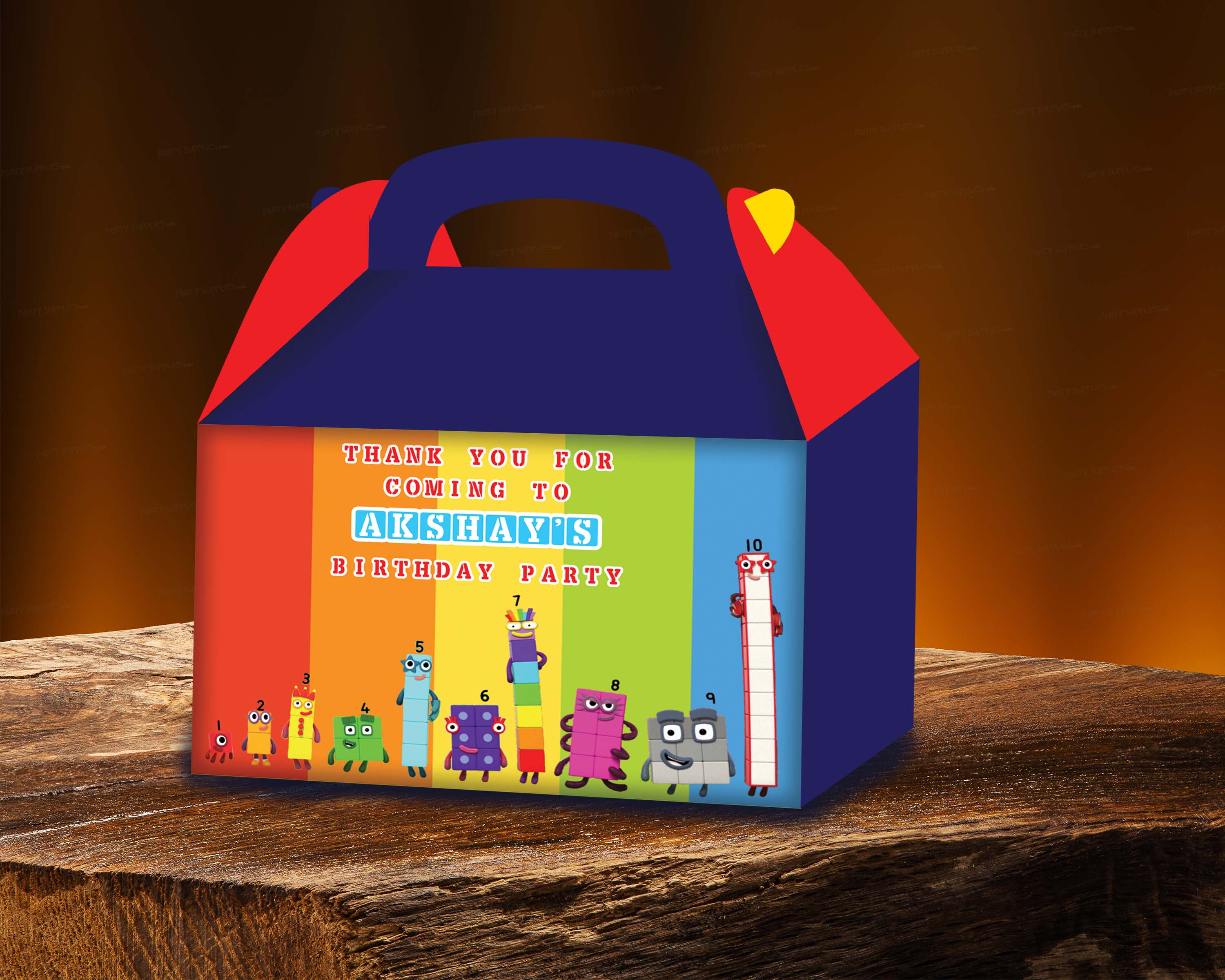 Number Blocks Theme Goodie Return Gift Boxes