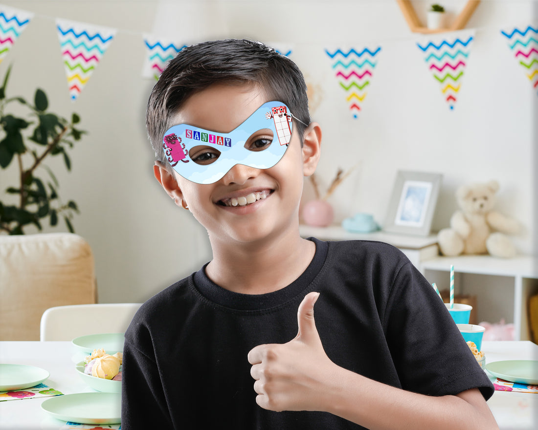 Number Blocks Theme Personalized Eye Mask